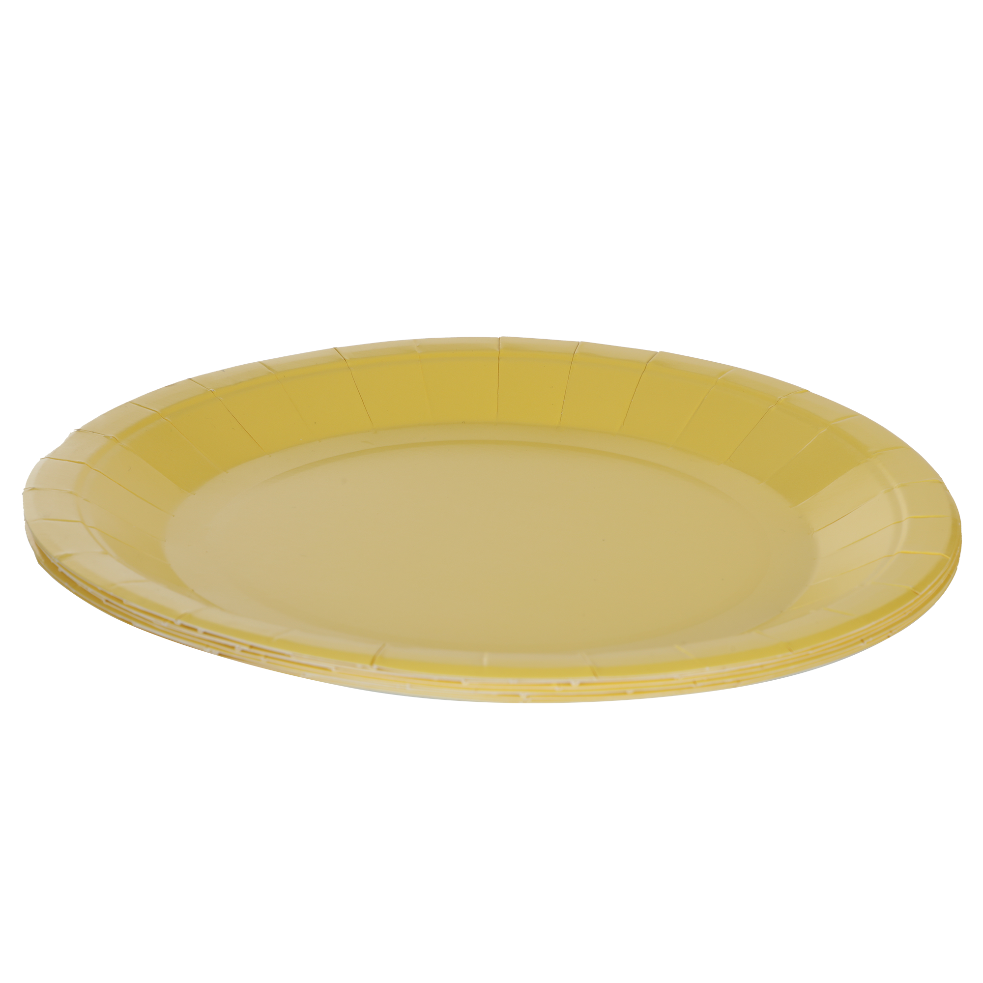 10 assiettes en carton canari