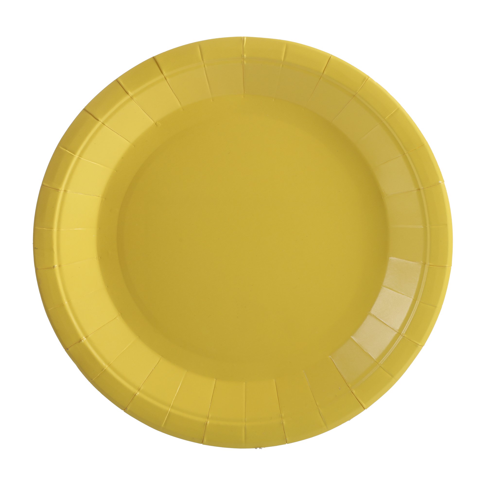 10 assiettes en carton canari