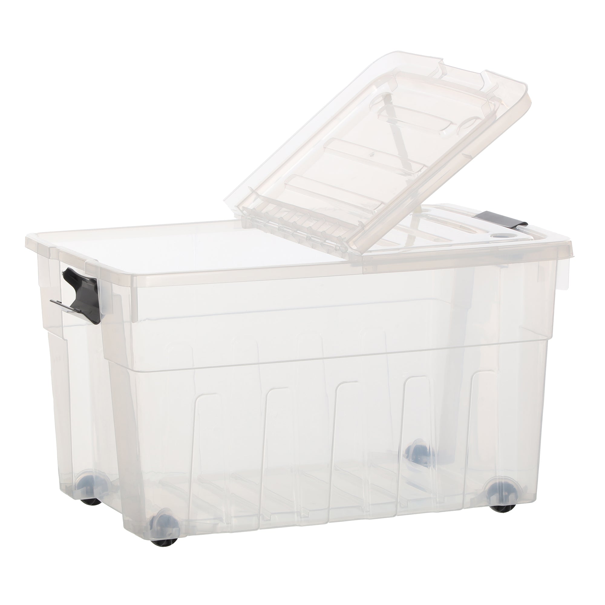 Boite de rangement à roulettes 65L