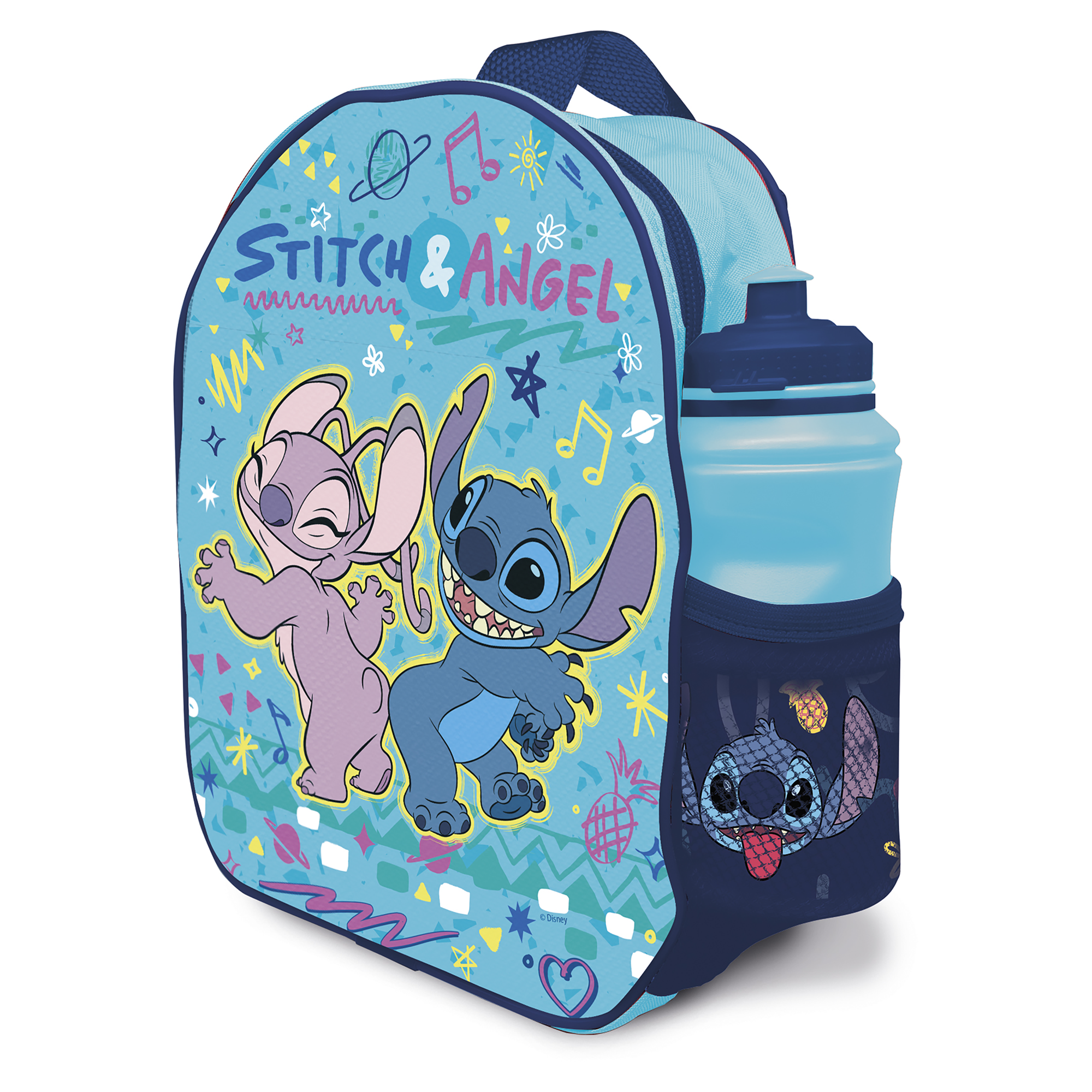 Sac à dos avec gourde Stitch