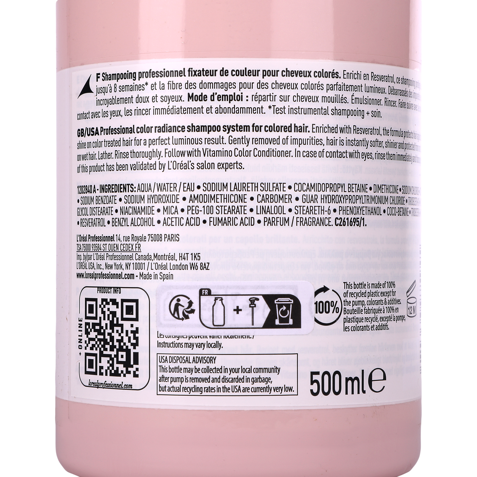 Shampoing vitamino color