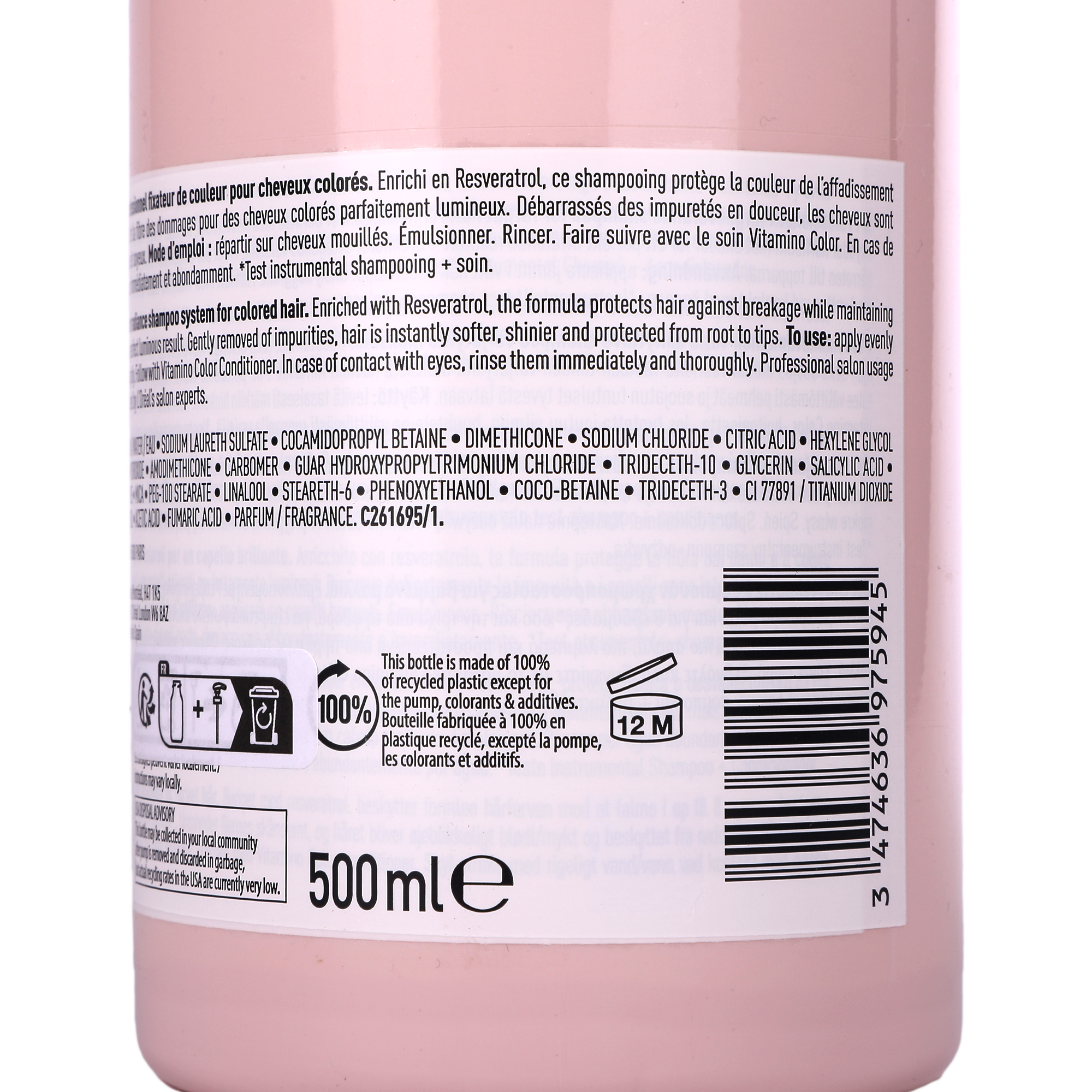Shampoing vitamino color