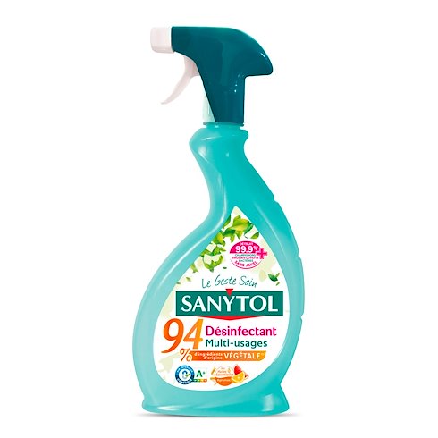 Pistolet désinfectant multi-usages pamplemousse-citronnelle