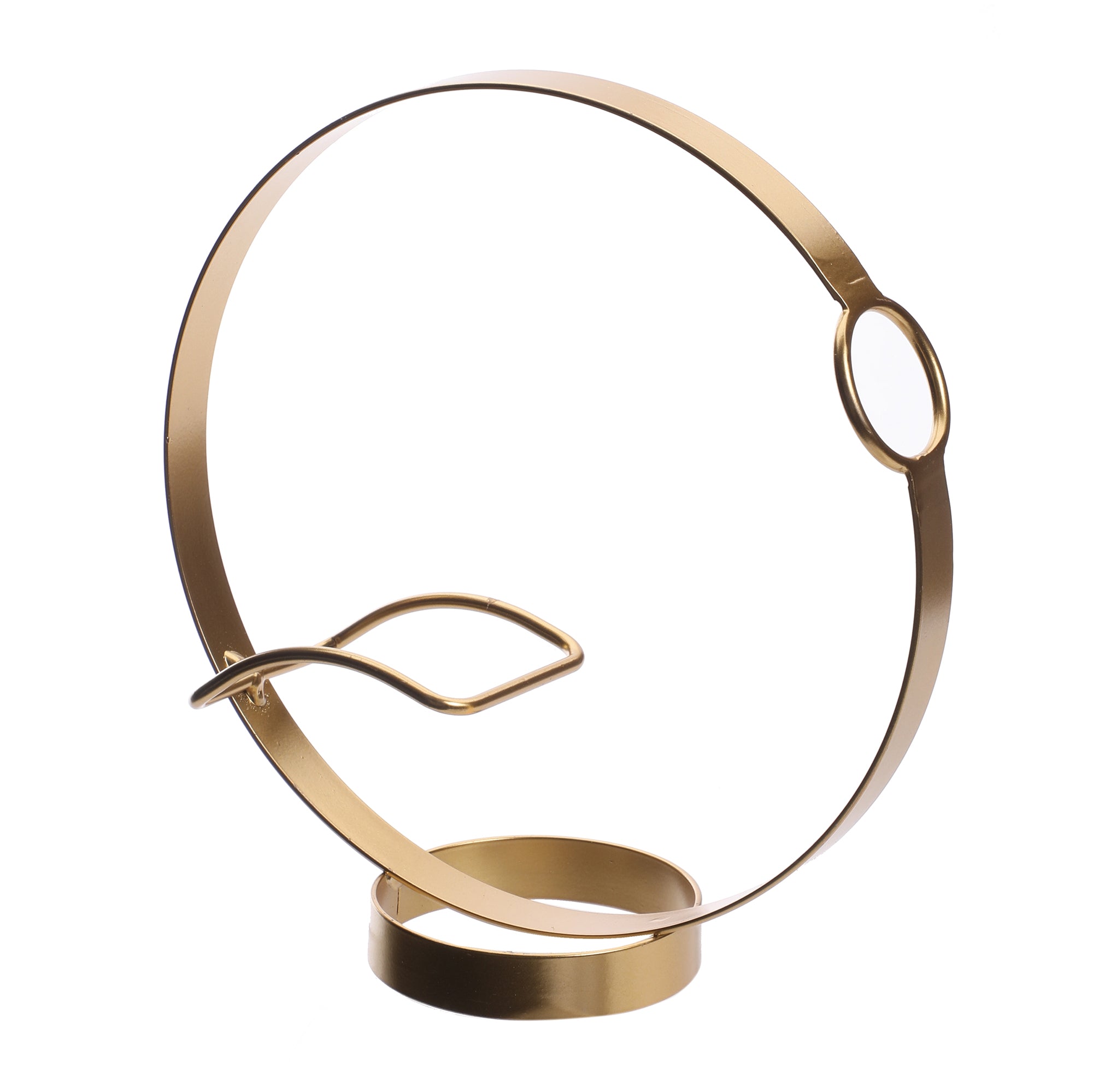 Présentoir à bouteille doré 24x9x25 cm