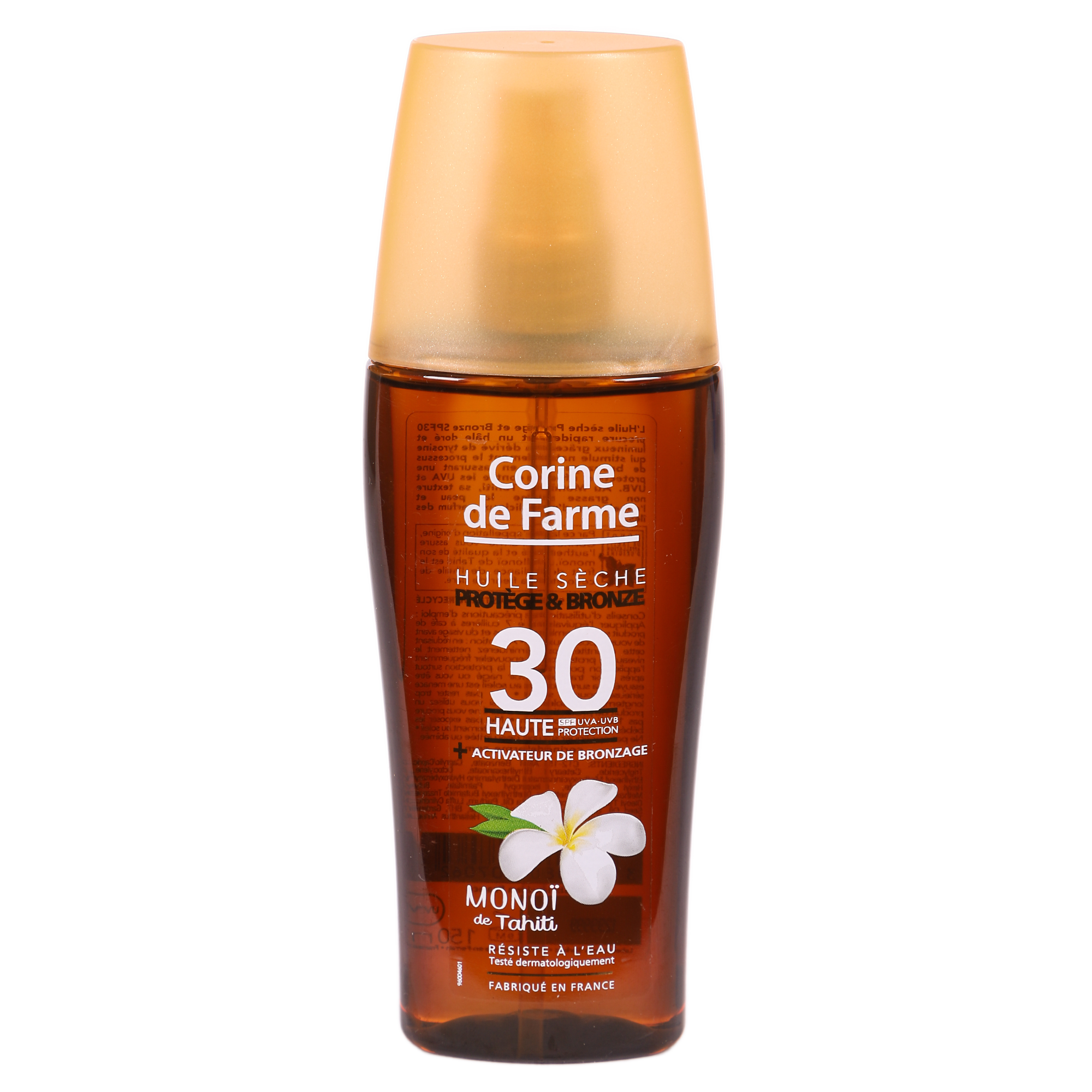 Huile sèche protège et bronze Monoi de Tahiti SPF30