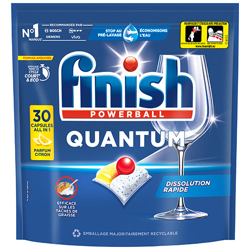30 tablettes lave-vaisselle Quantum Citron Finish
