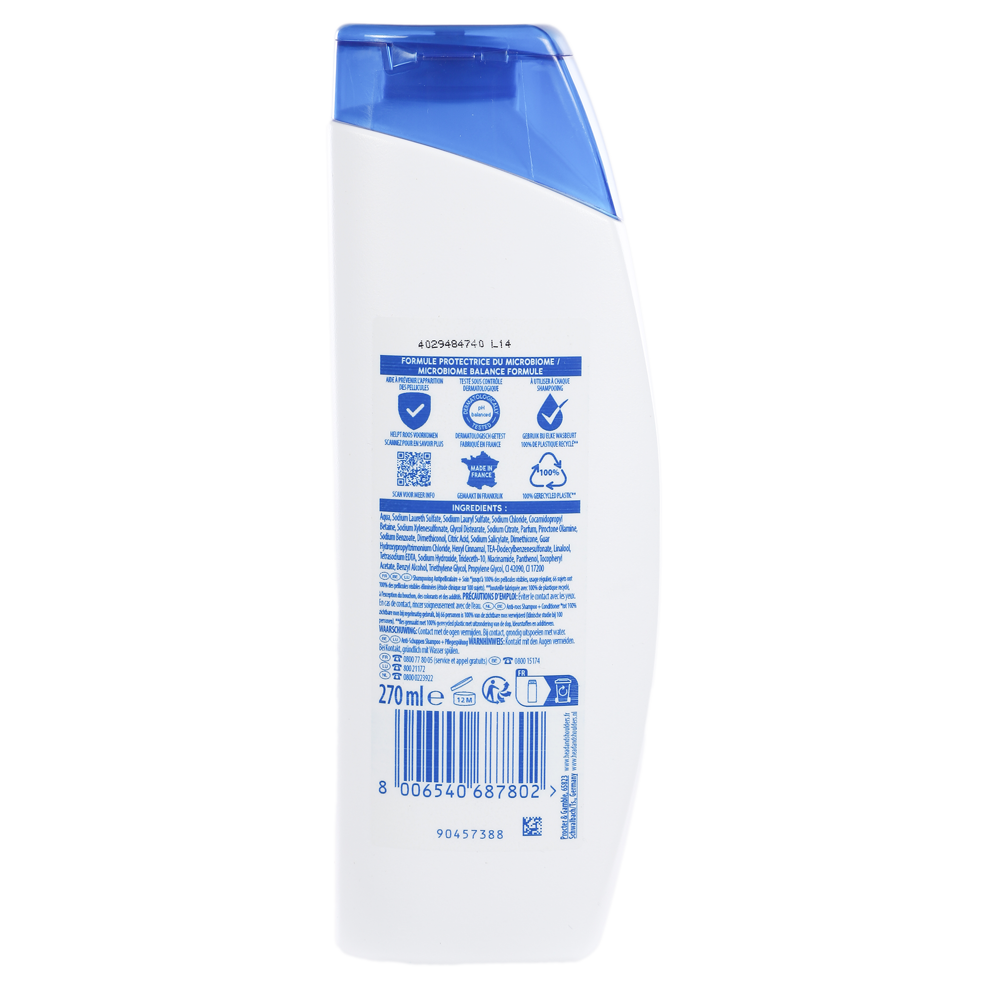 Shampoing antipelliculaire classic 2 en 1