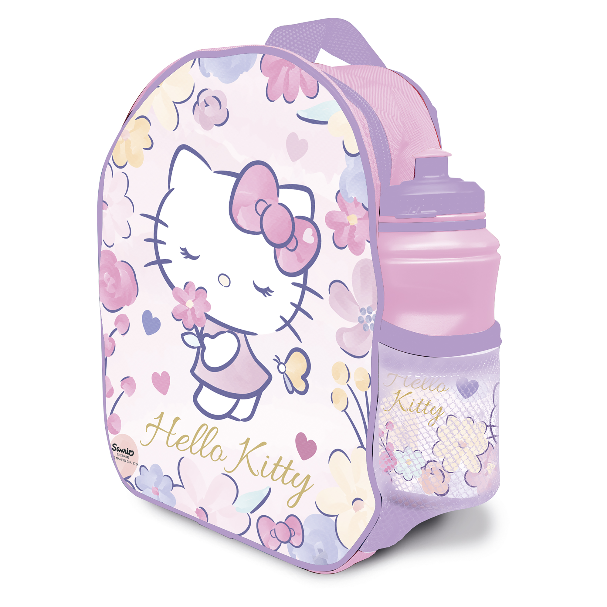 Sac à dos avec gourde Hello Kitty