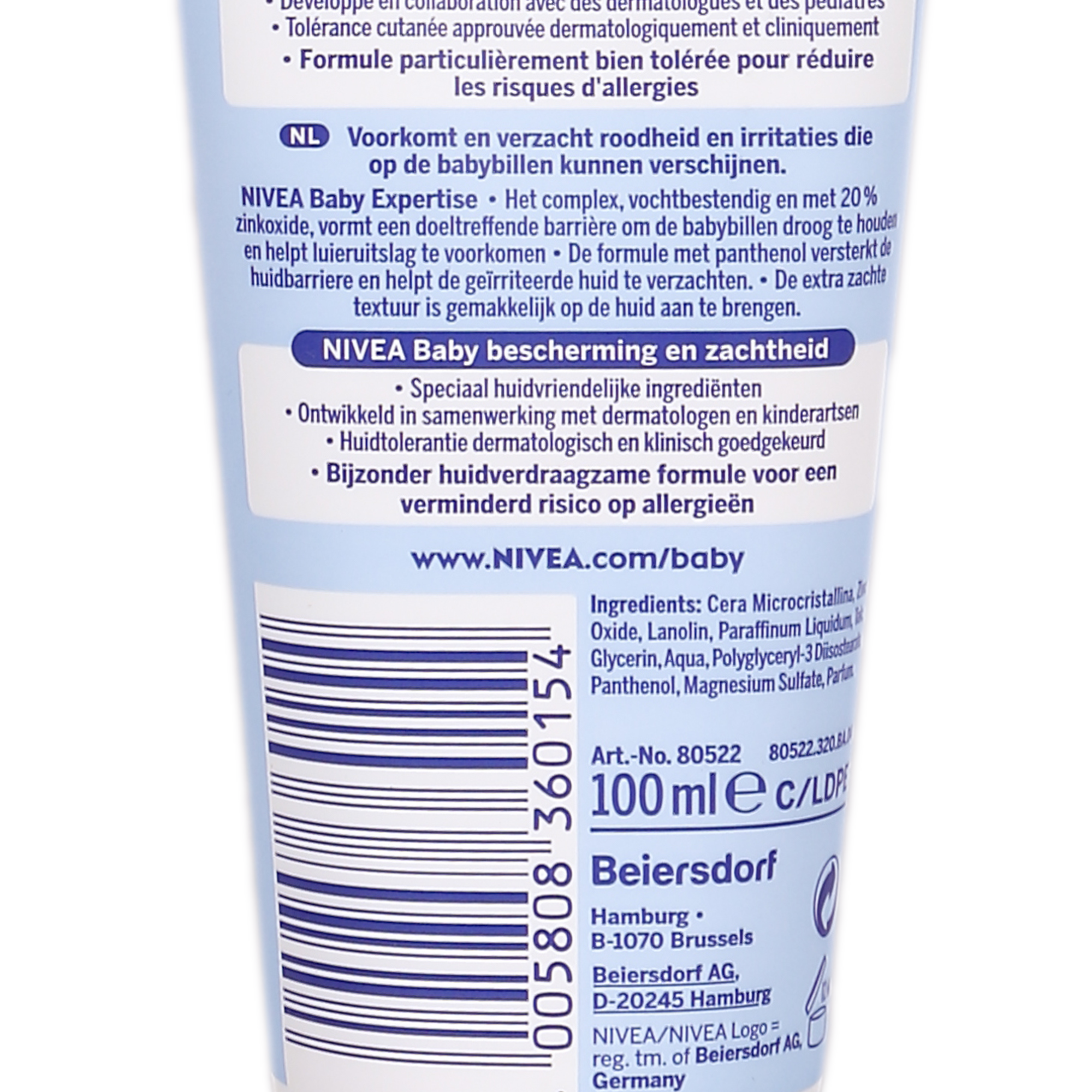 Crème protectrice pour le change