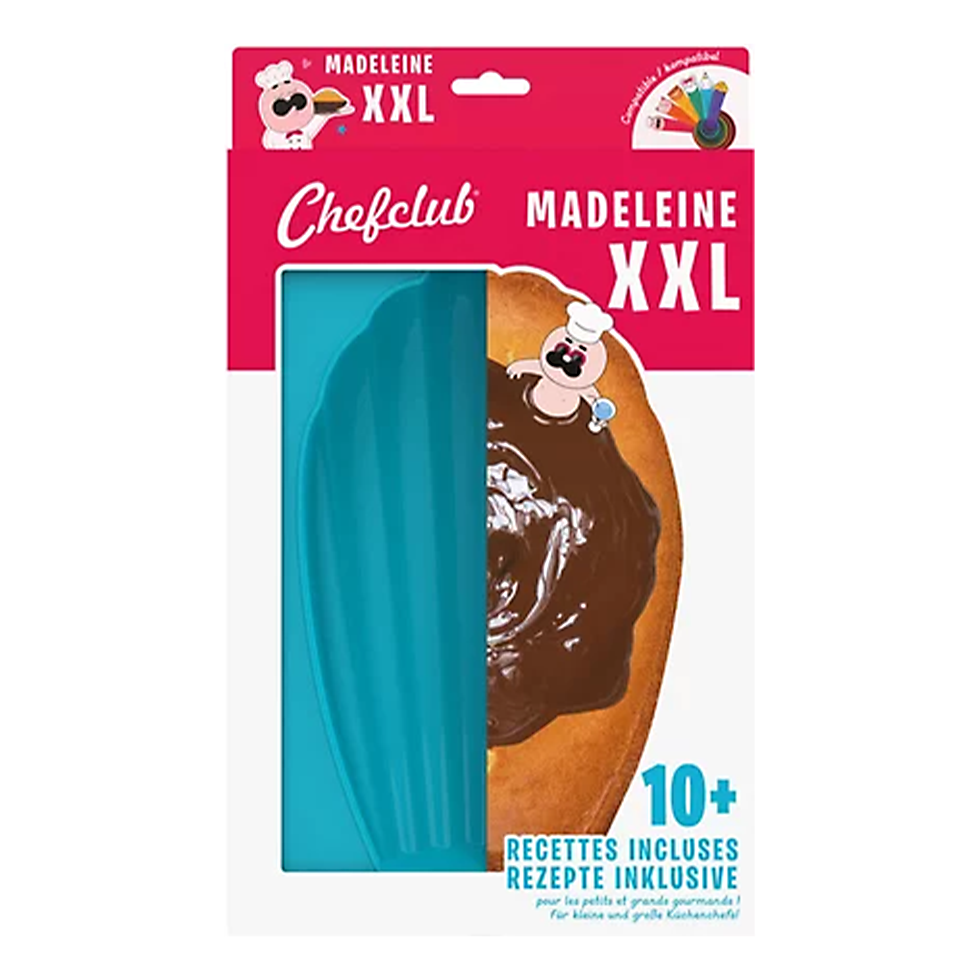 MOULE A PATISSERIE EN SILICONE MADELEINE XXL CHEF CLUB