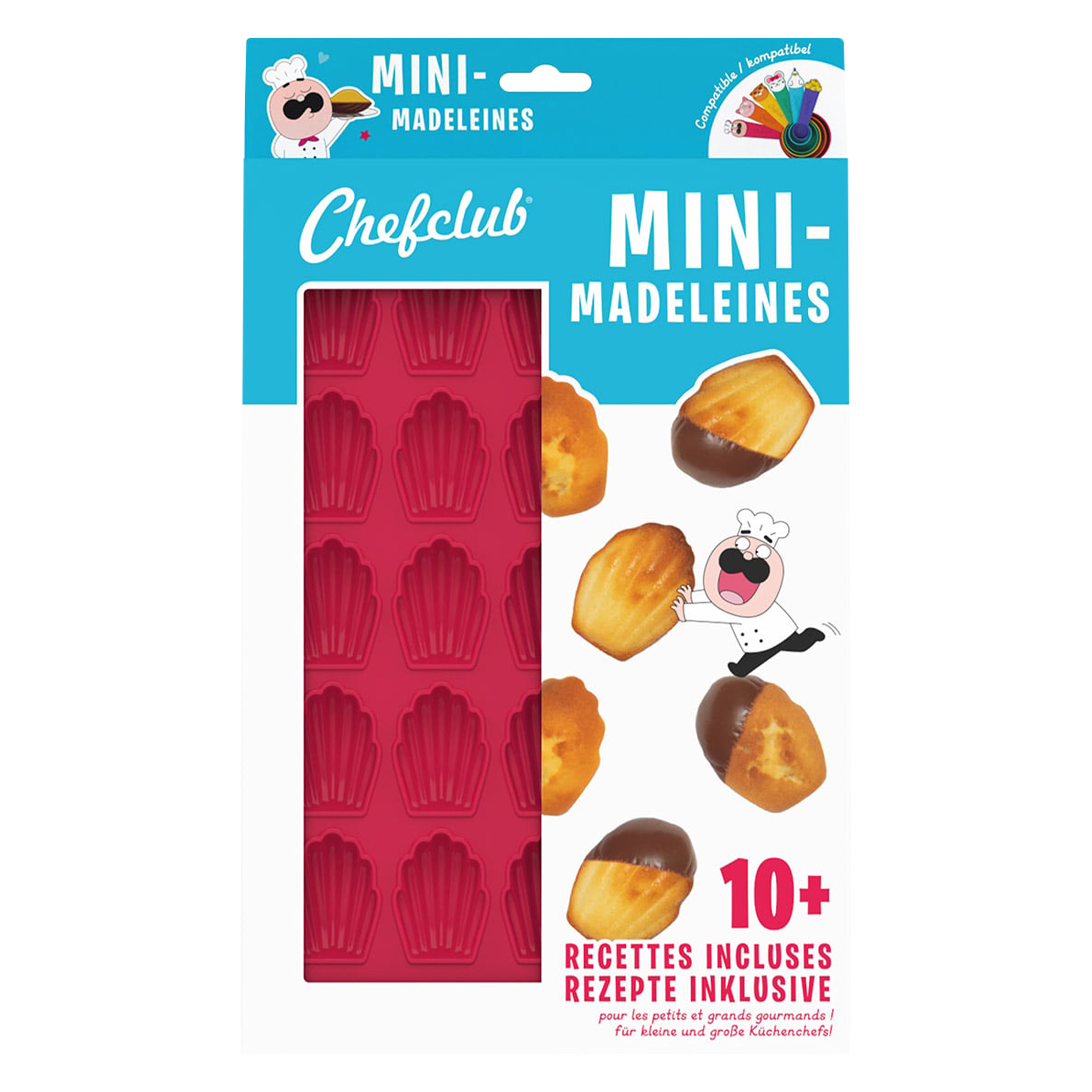 MOULE EN SILICONE LES MINI MADELAINES CHEFCLUB