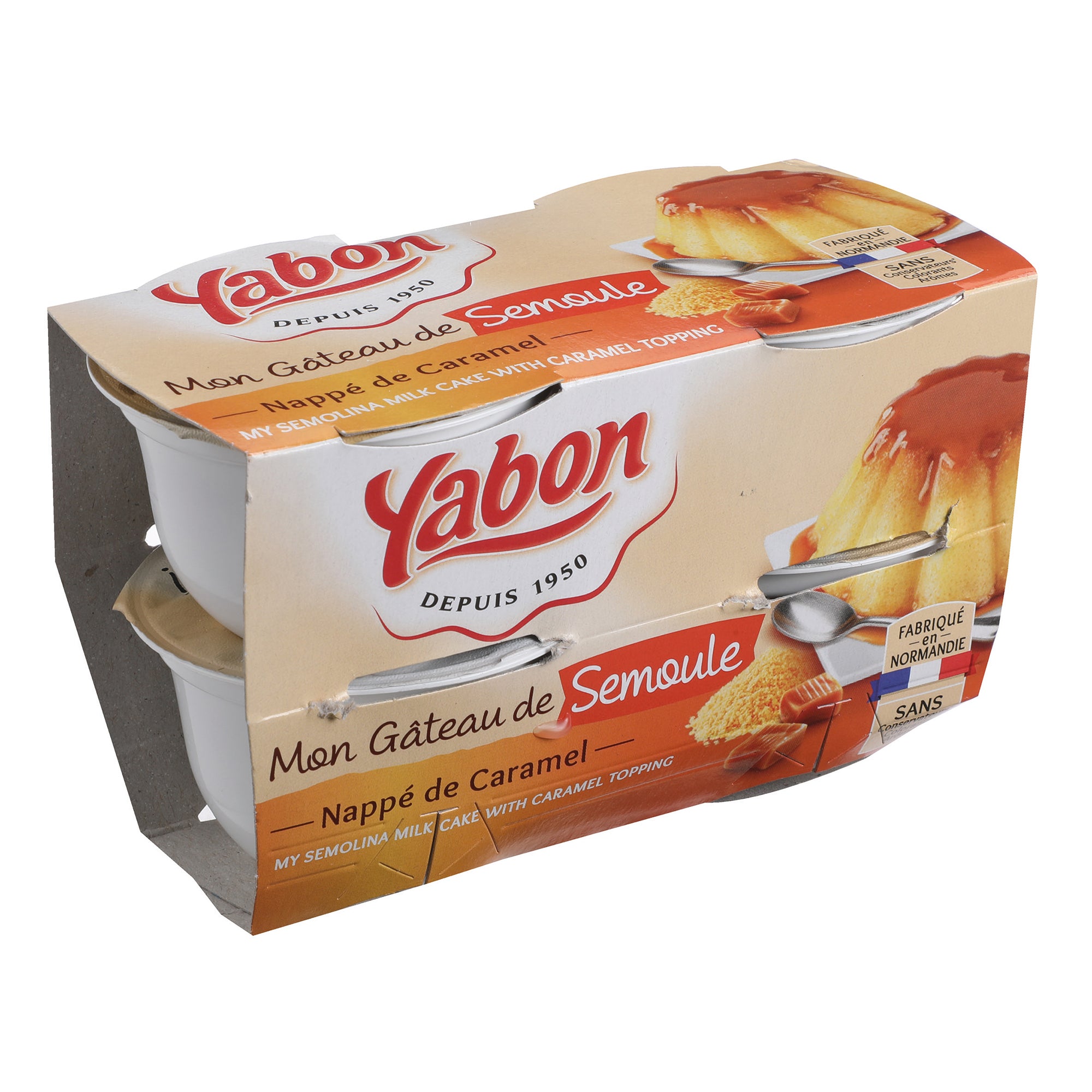 Gâteau de semoule nappage caramel