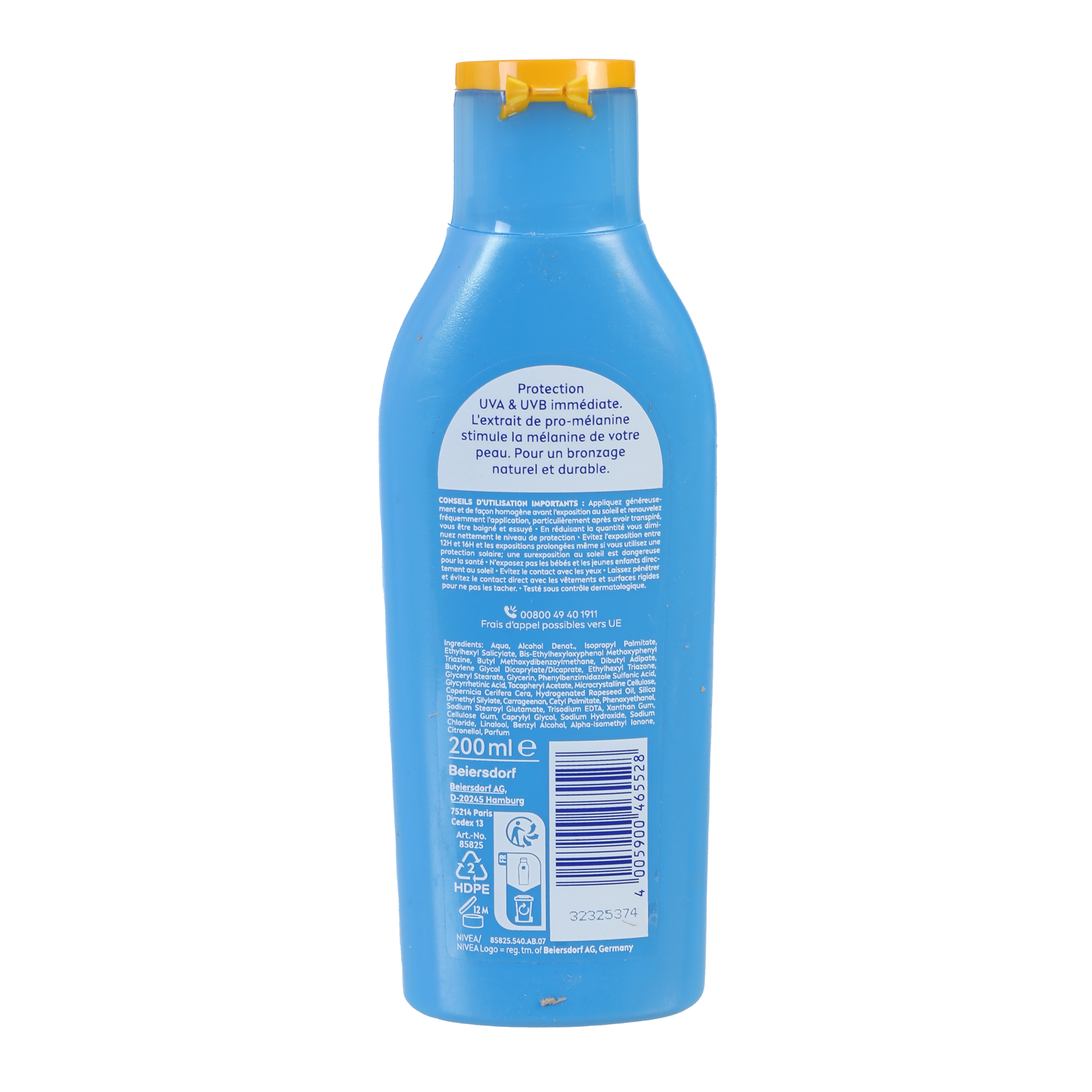 Lait protecteur et activateur de bronzage SPF30