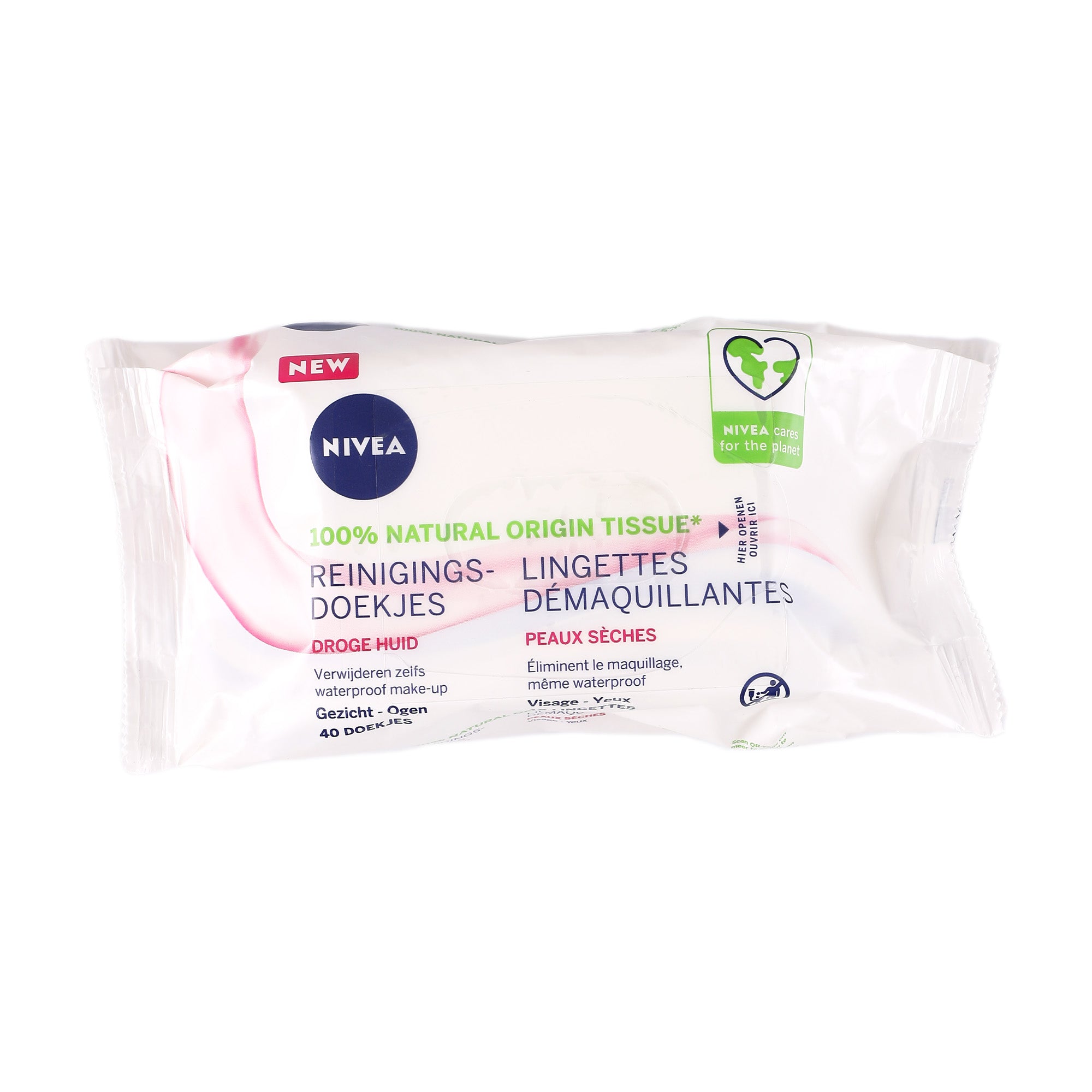 40 lingettes démaquillantes 3 en 1