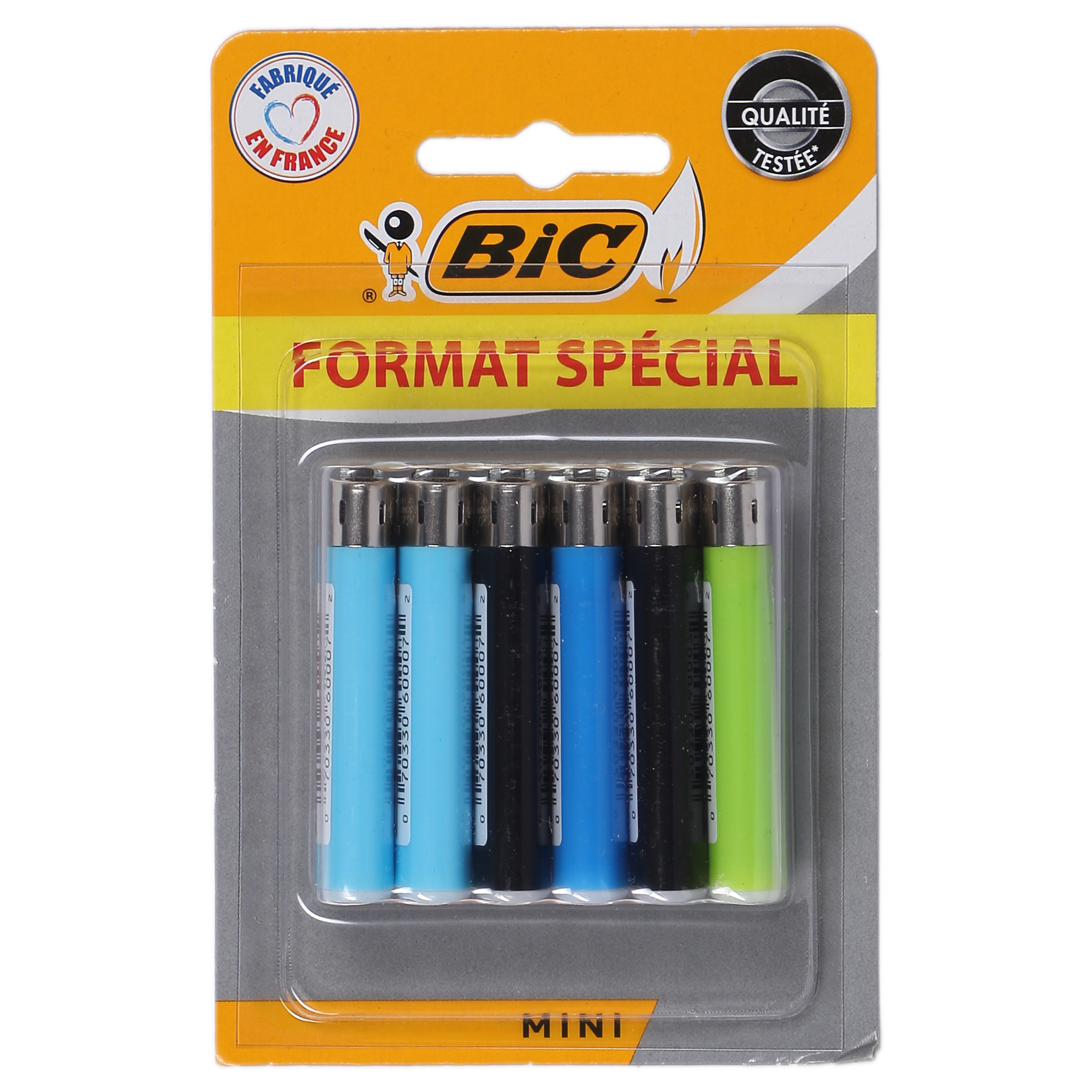 Lot de 6 minis briquets