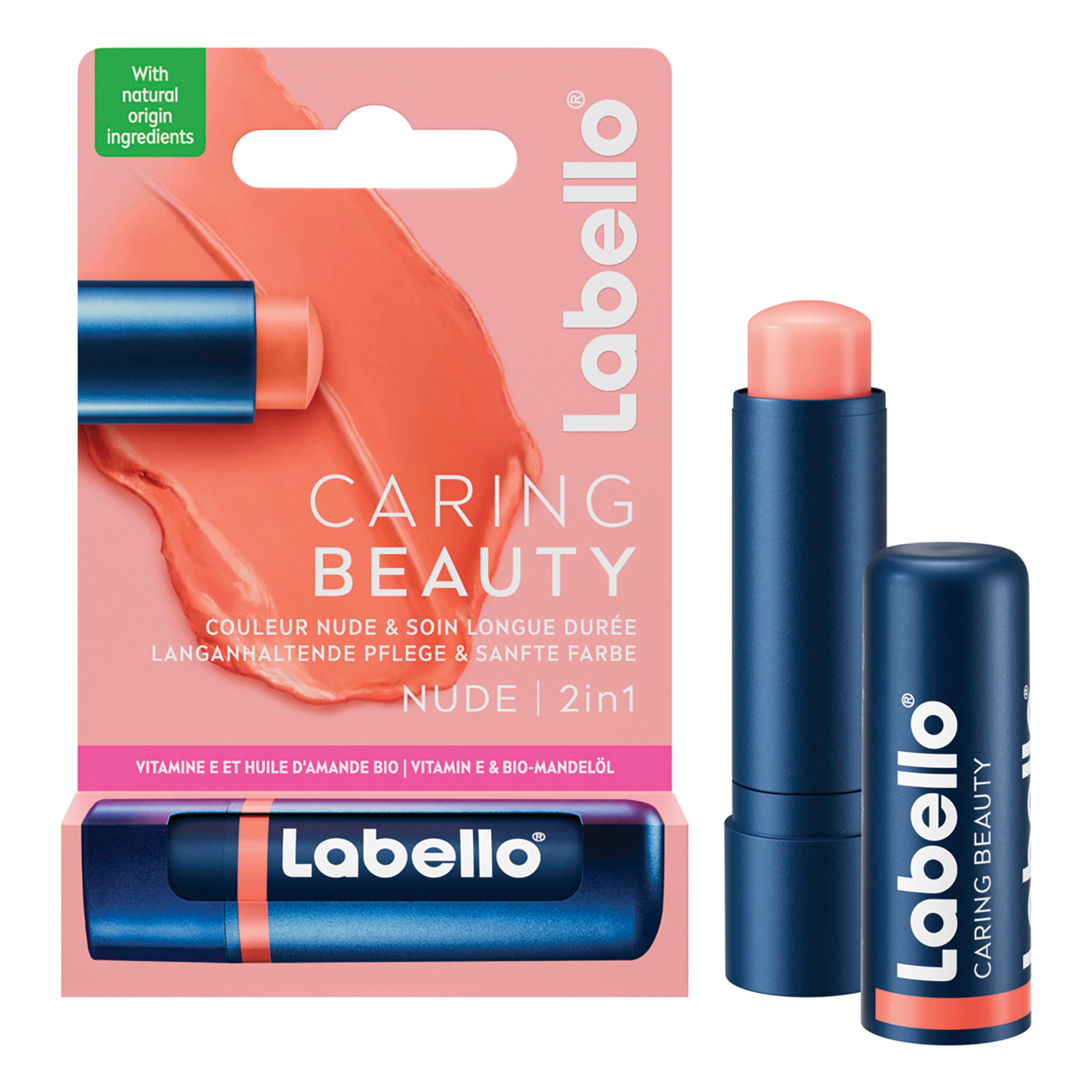Soin des lèvres caring beauty nude 2 en 1