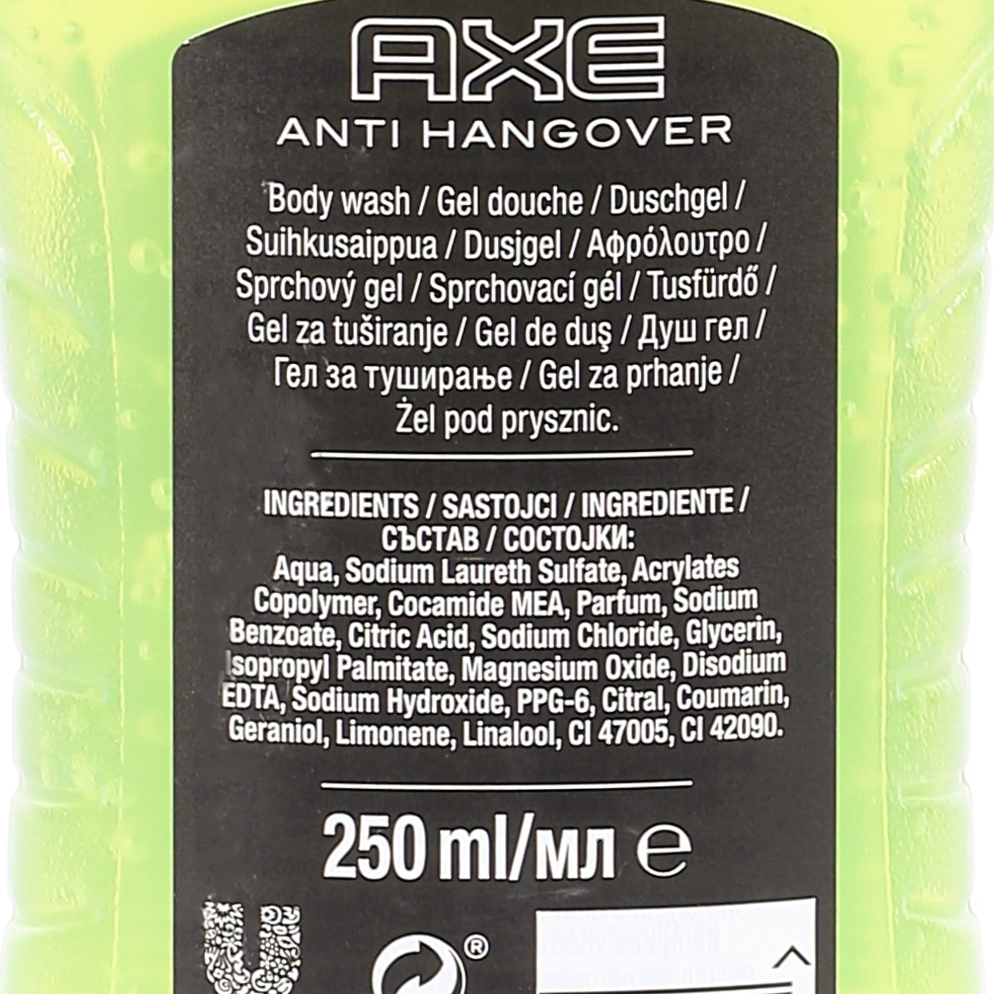 Gel douche anti-hangover lendemain difficile
