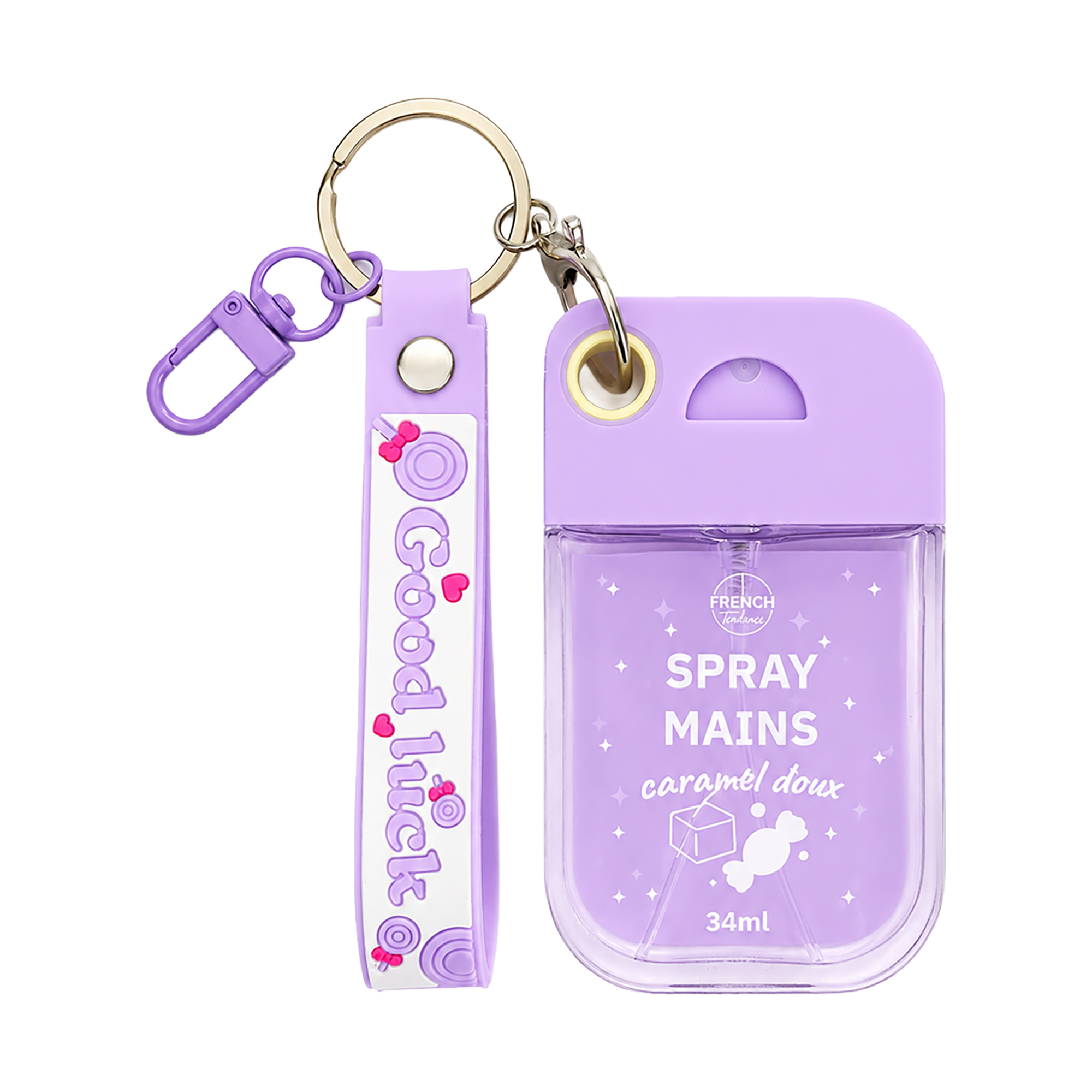 Spray désinfectant mains caramel