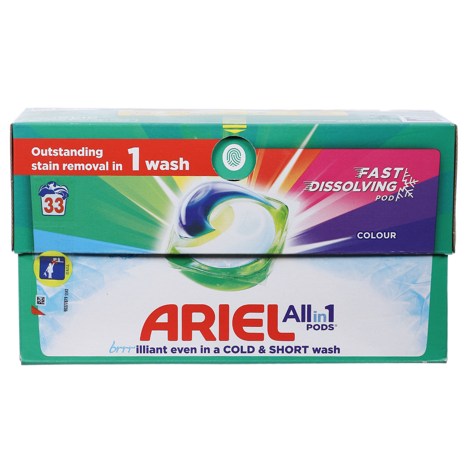 33 capsules de lessive All in 1 couleur
