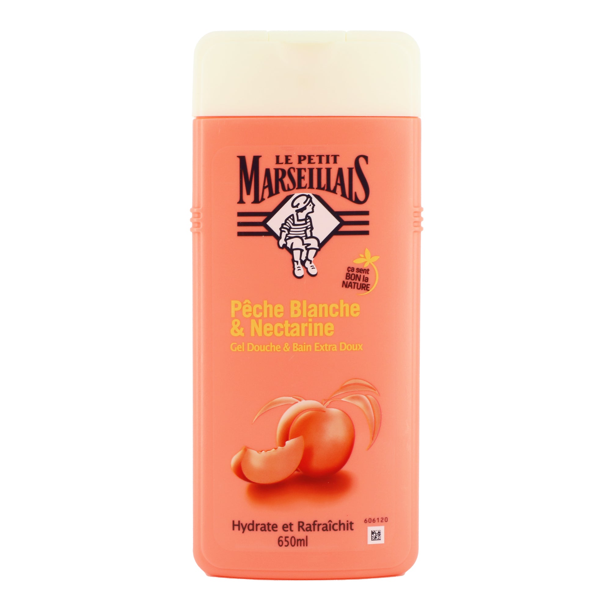 Gel douche pêche blanche et nectarine