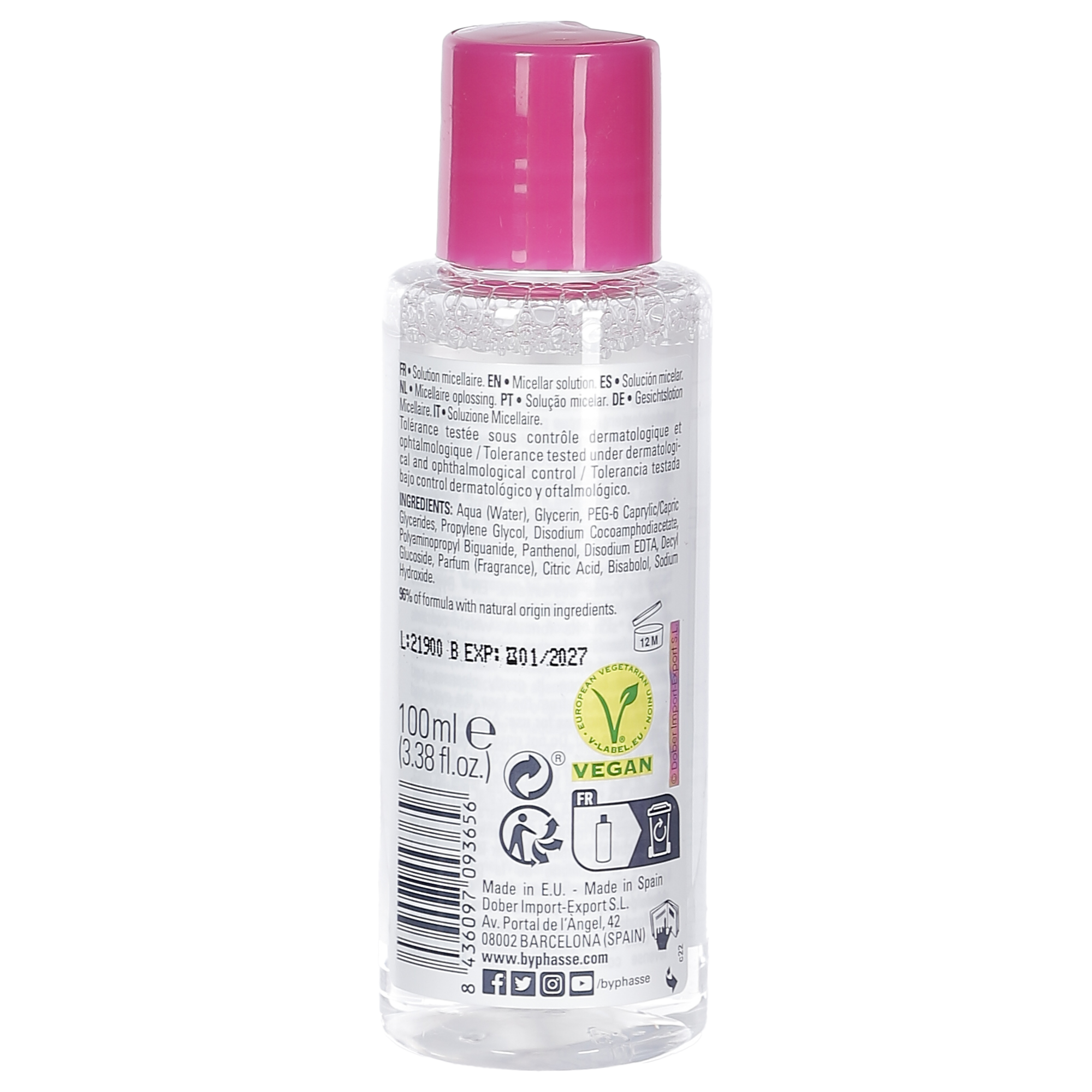 Pack eau micellaire 500 ml + 1 flacon 100 ml