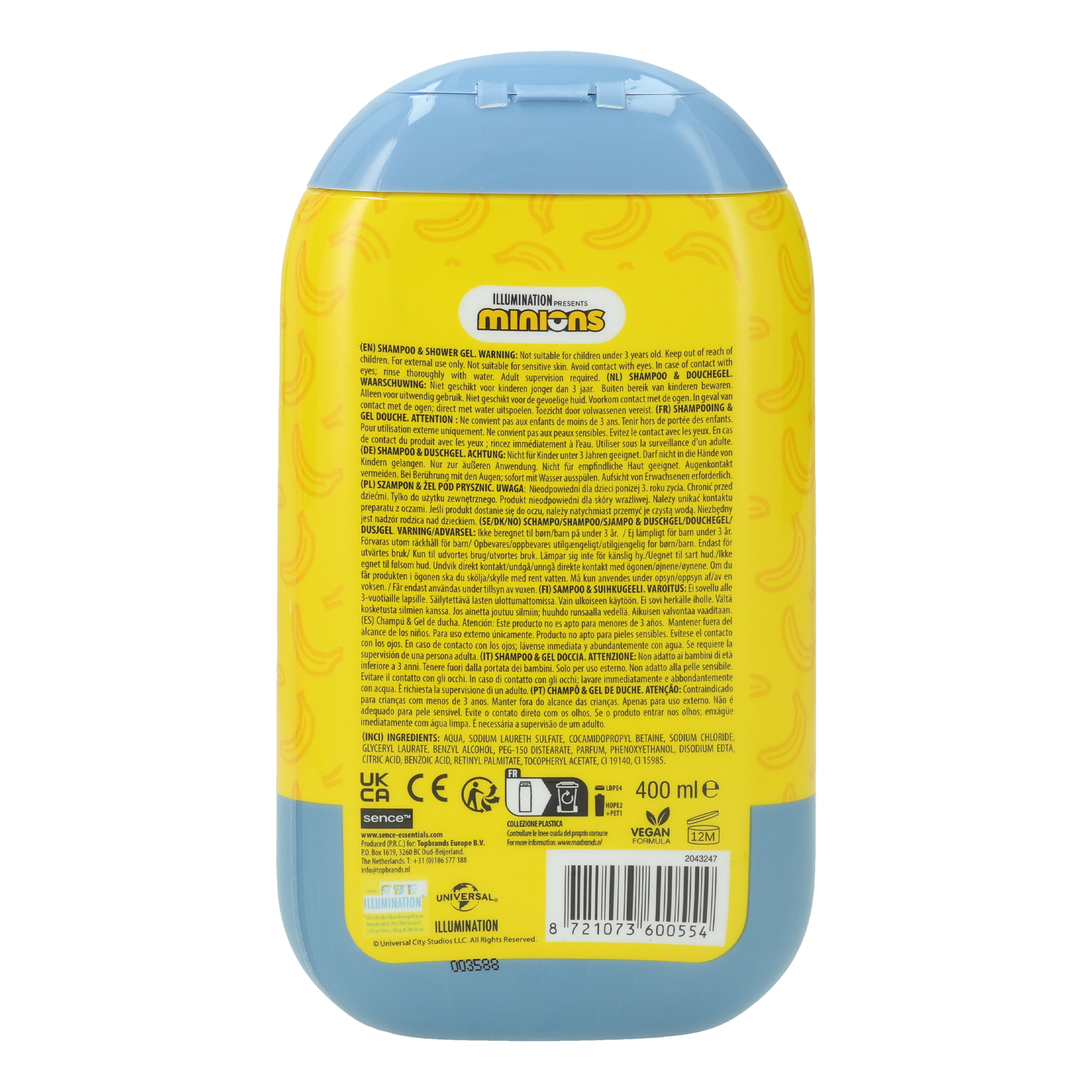 Gel douche 2 en 1 jaune