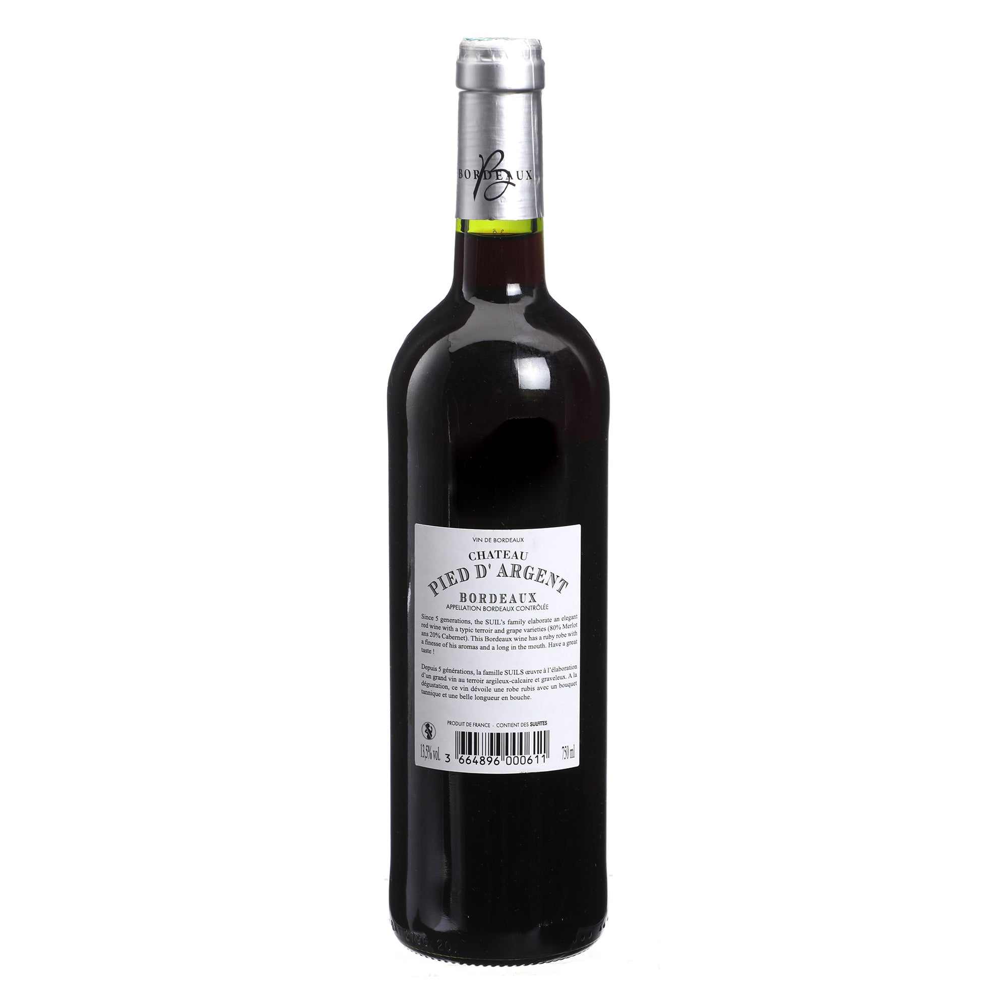 CHATEAU PIEDS D’ARGENT ABC CUVEE PRESTIGE 2018 13,5%