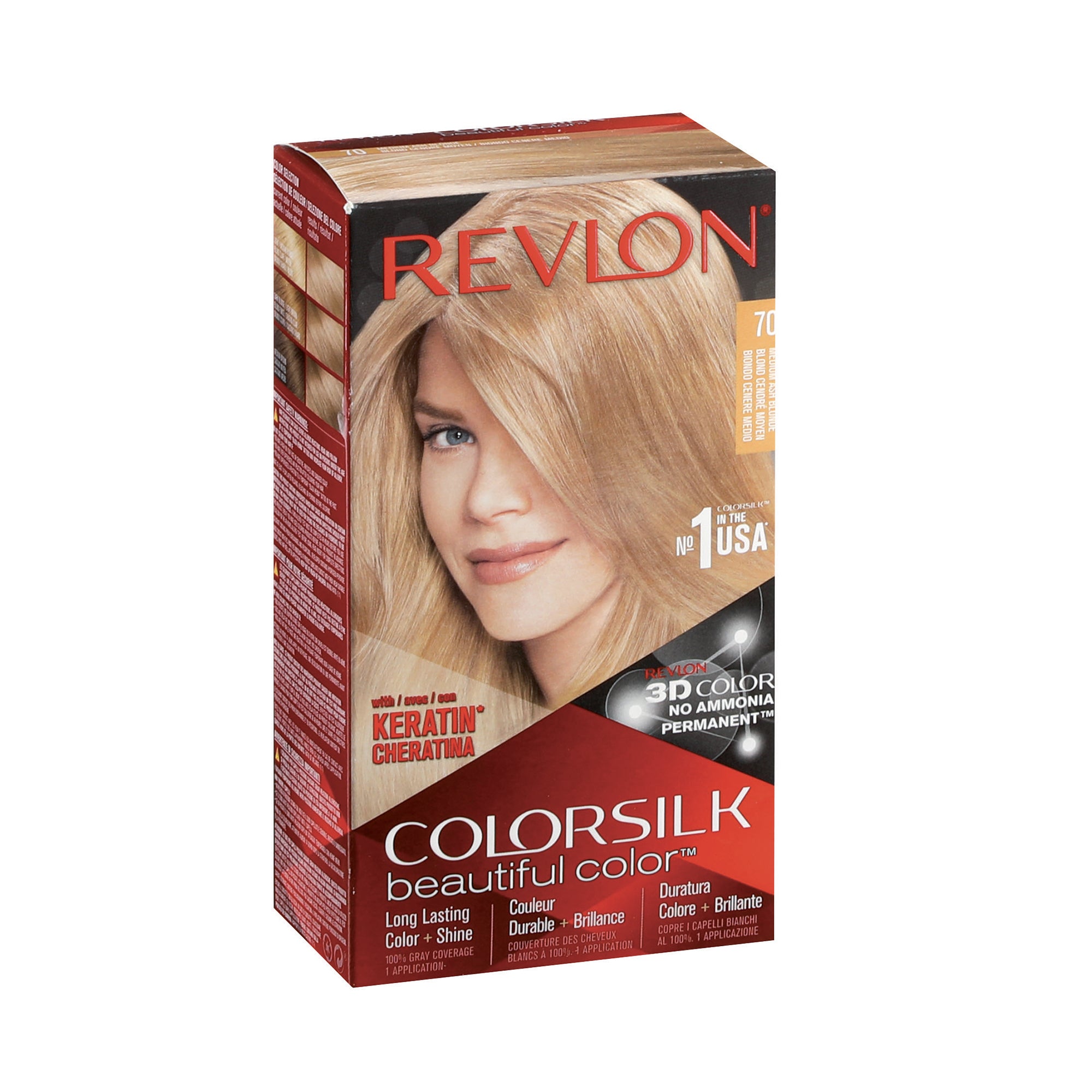 Coloration Colorsilk 70 blond cendré moyen