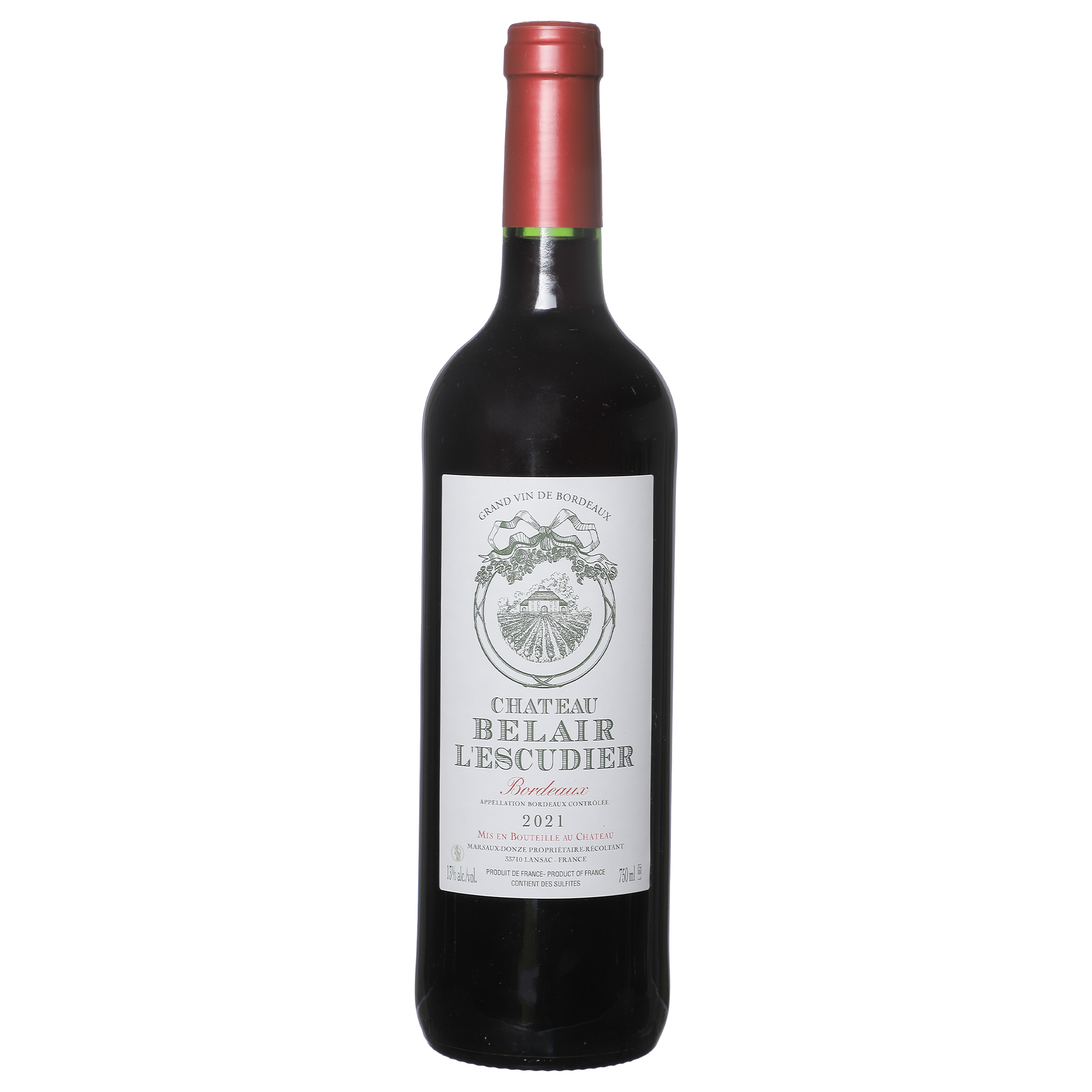Chateau belair l'Escudier AOC 2021 12% / 13%