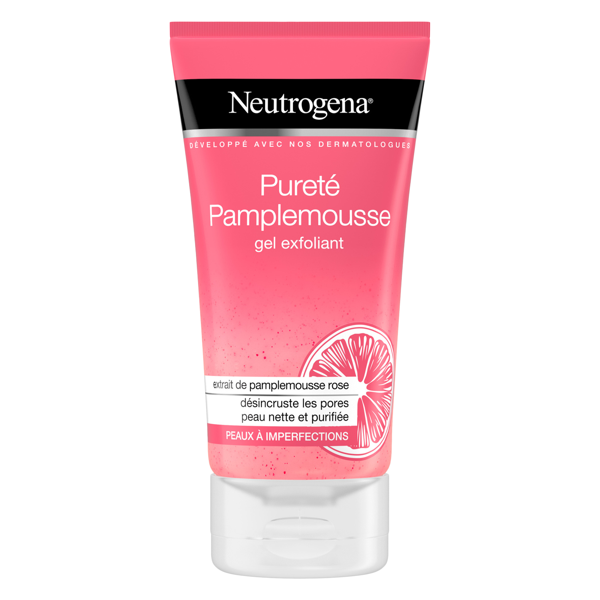 Gel nettoyant exfoliant pamplemousse rose