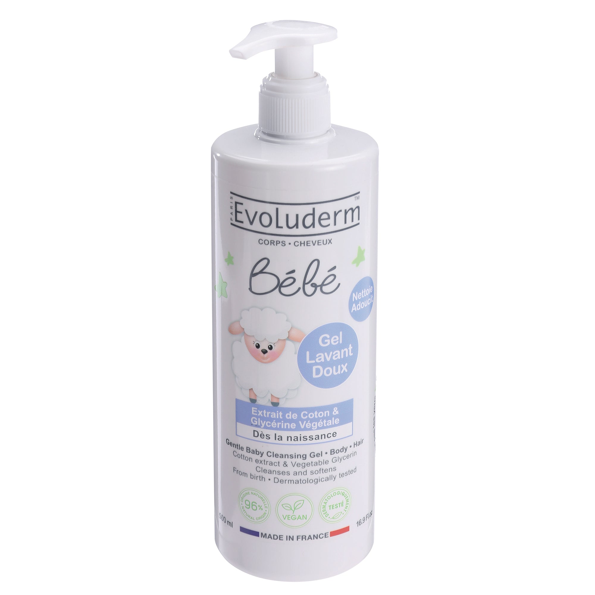 Gel Lavant Doux Bébé Visage & Corps - 500 ml