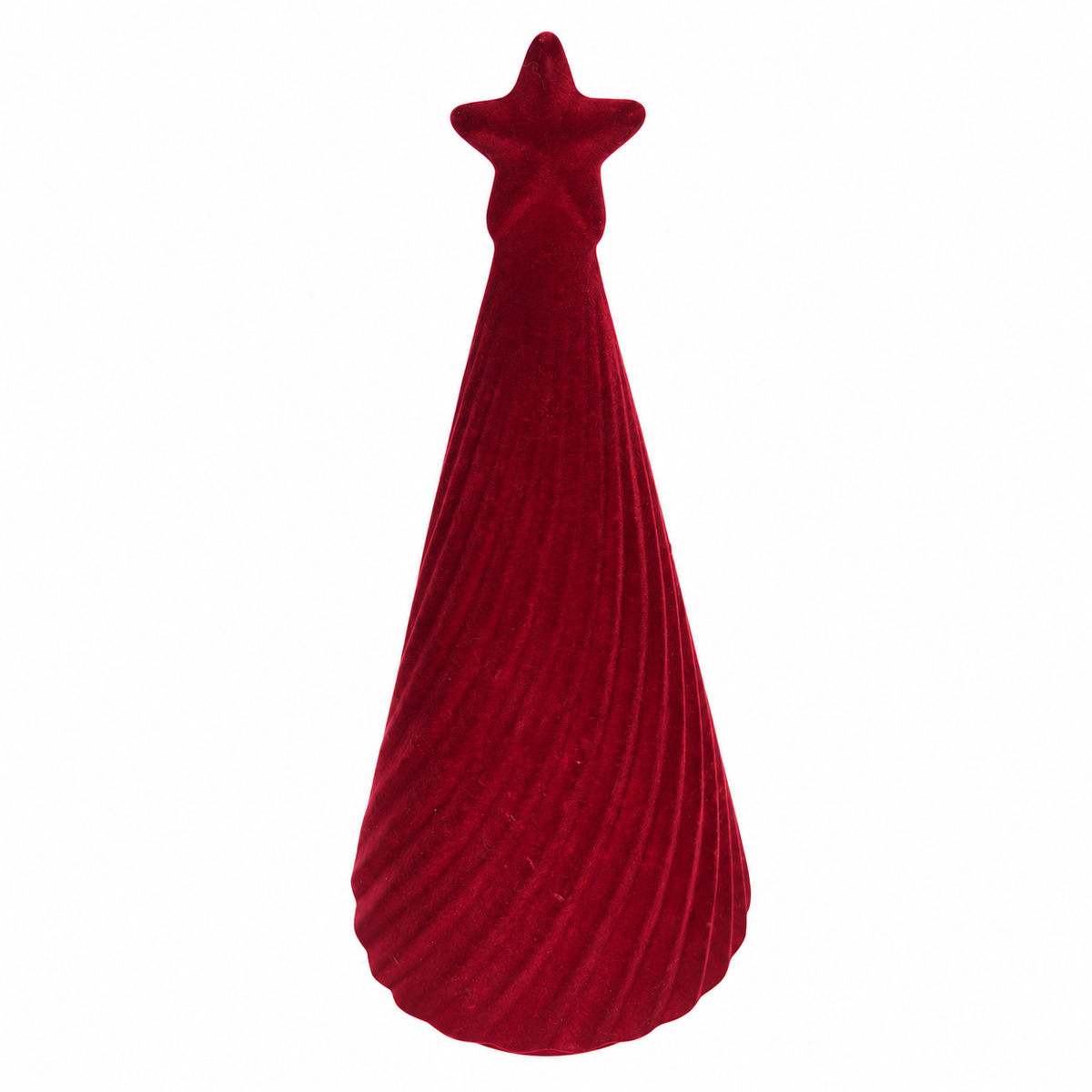 Sapin de Noël en velours – 18 × 40 cm