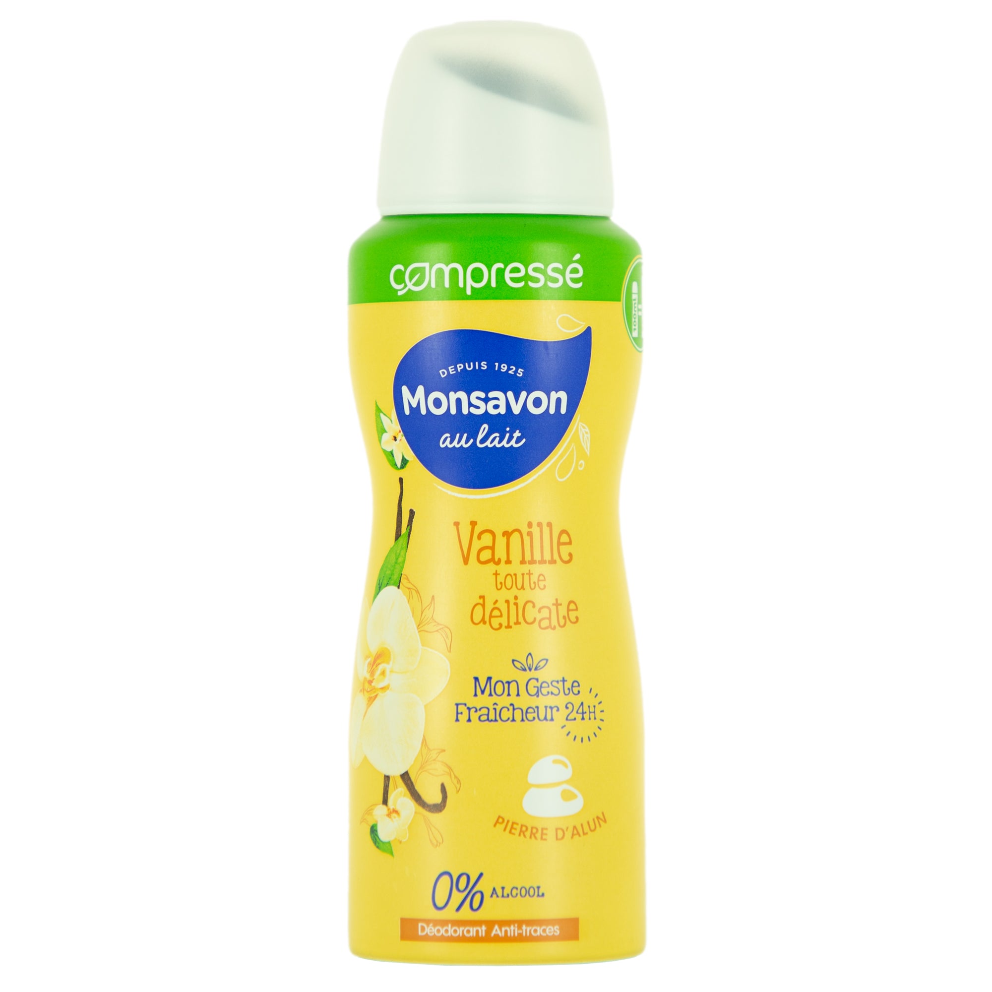 Déodorant compressé lait et fleur de vanille