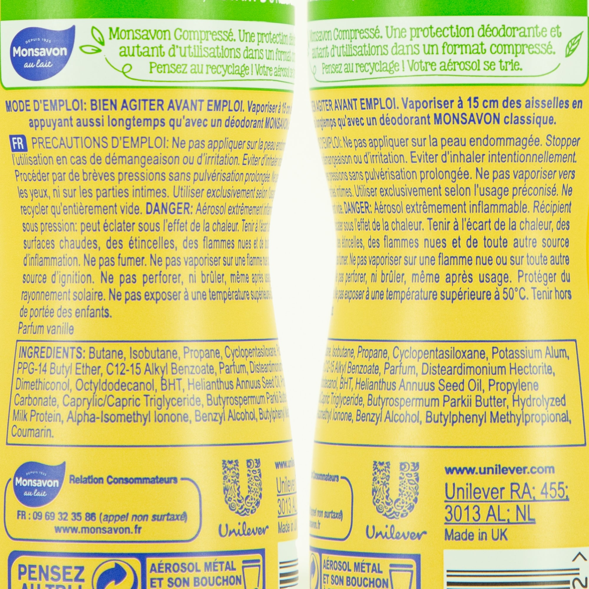 Déodorant compressé lait et fleur de vanille