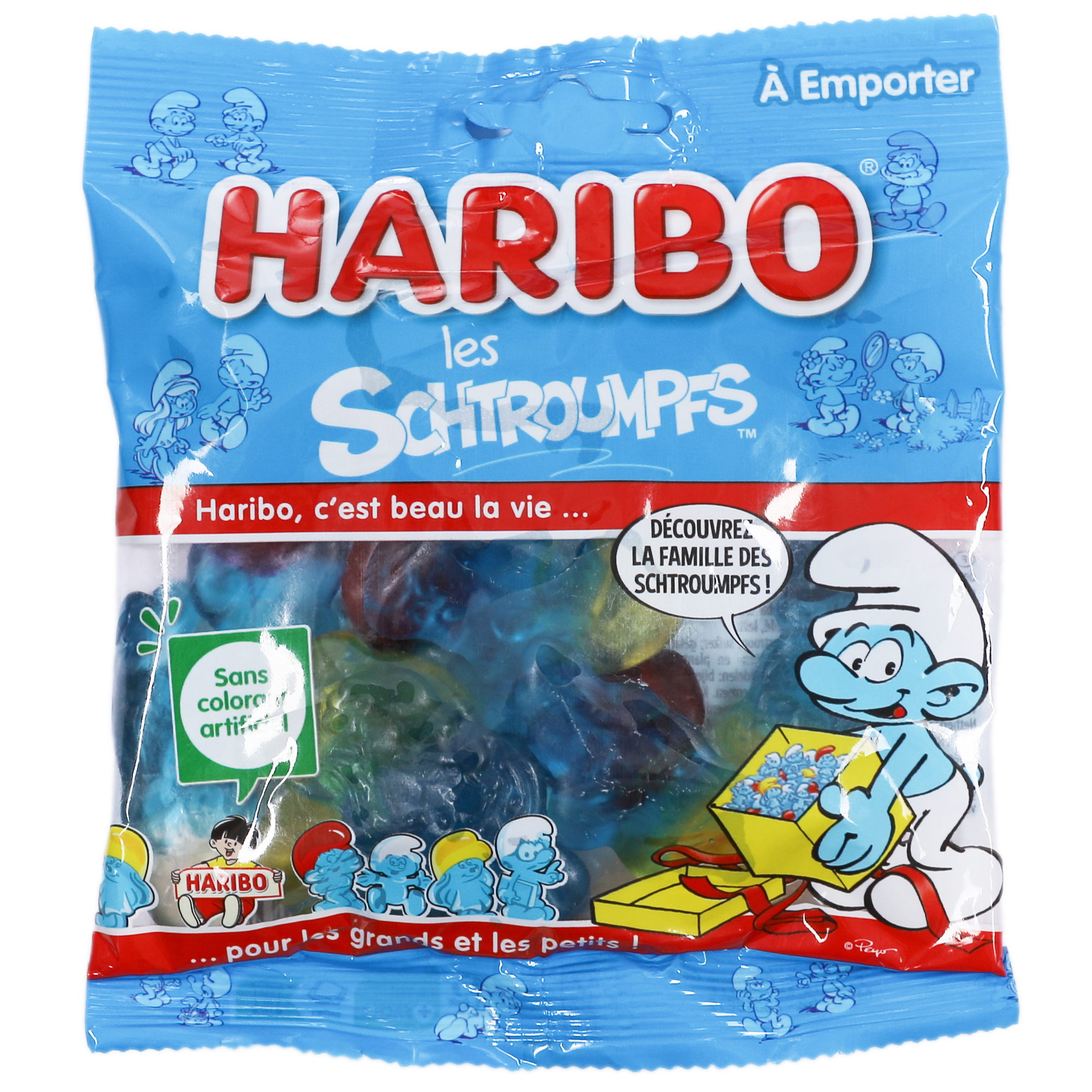 Sachet de bonbons Schtroumpfs
