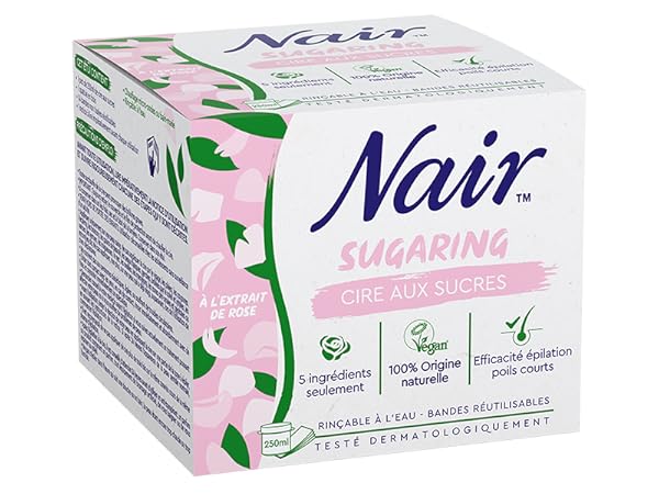 Cire aux sucres en pot extrait de rose rinçable à l'eau