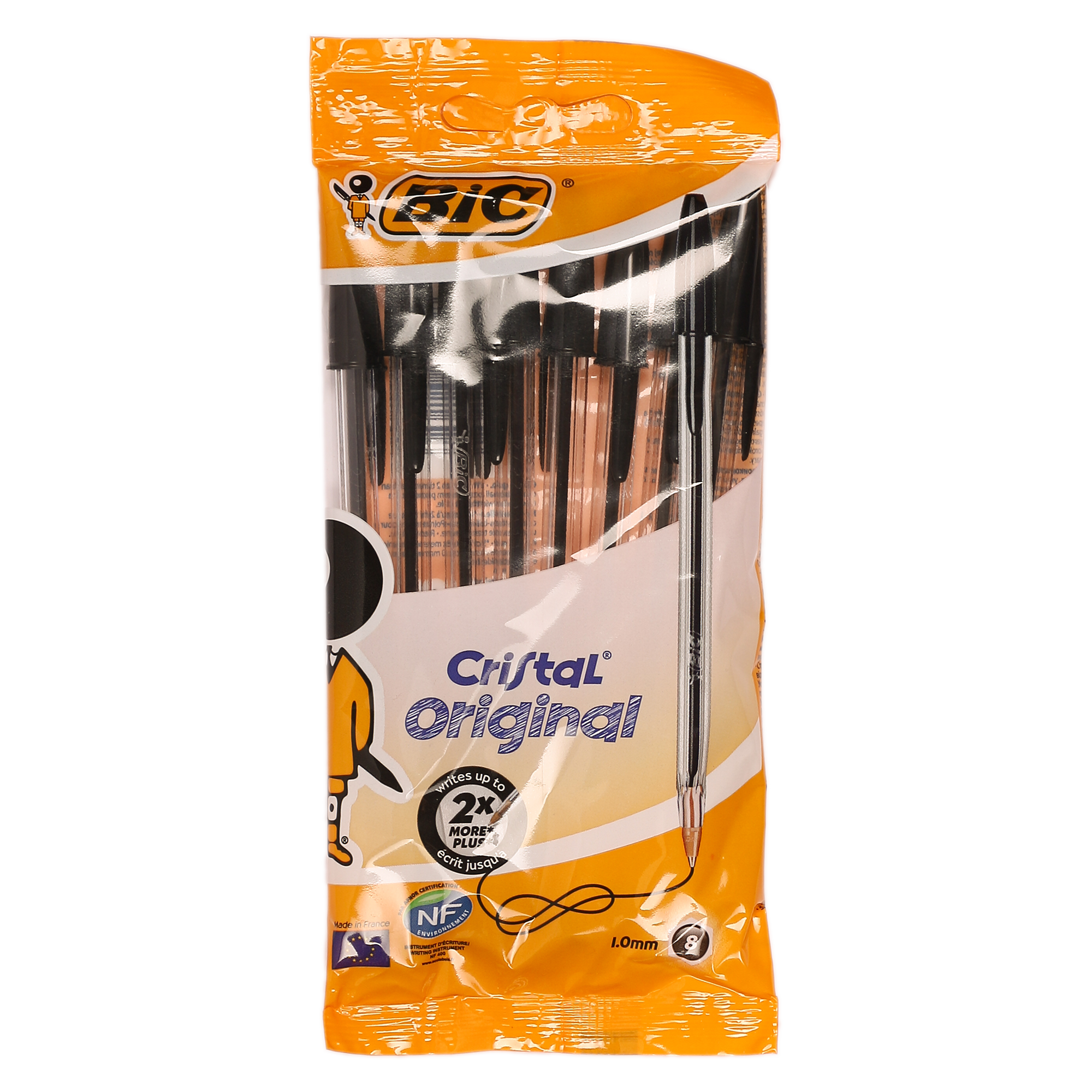 8 stylos bille noir