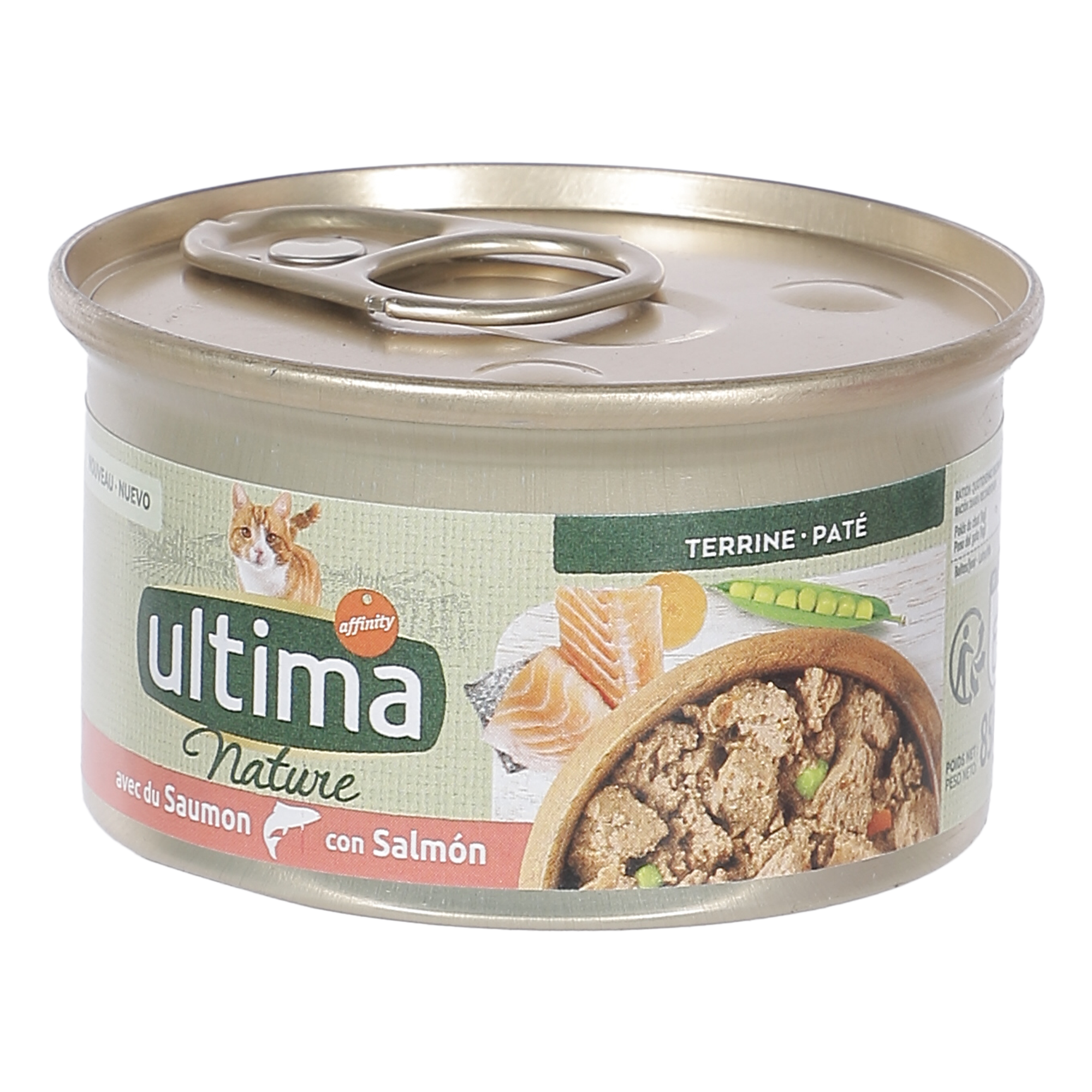 PATE POUR CHAT ADULTE EN TERRINE AU SAUMON