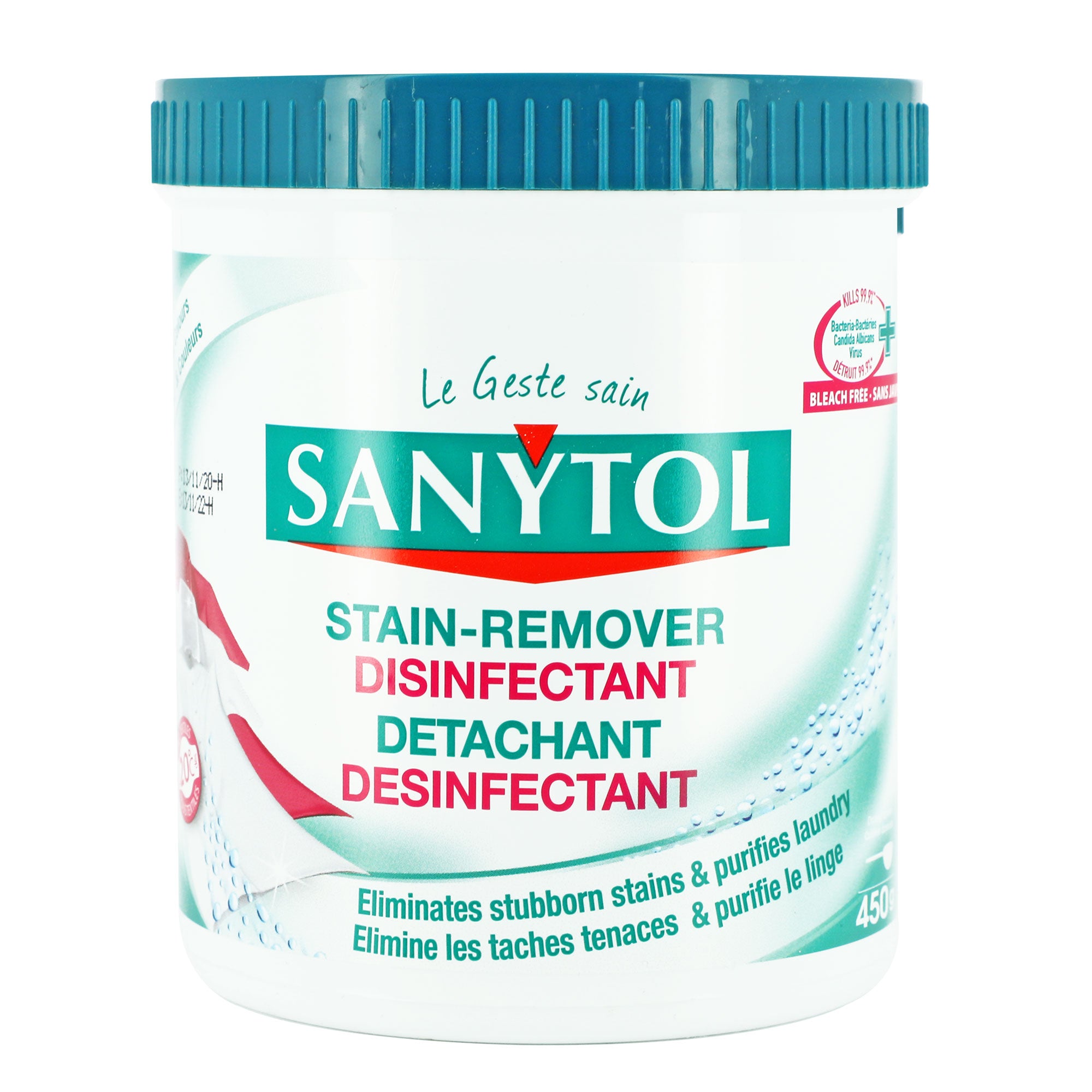 Poudre détachante désinfectante sans javel