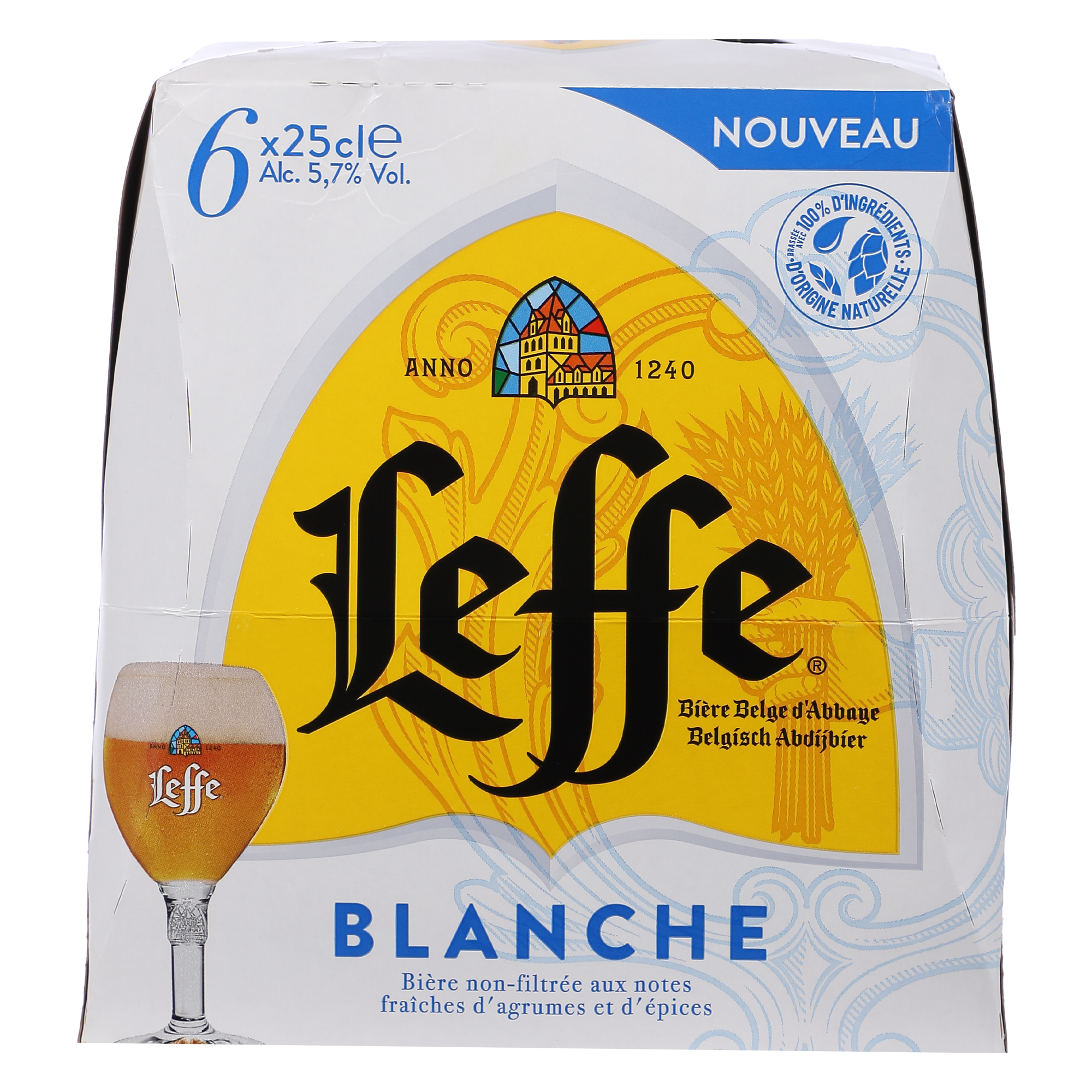 Pack 6 bières blanches 25 cl