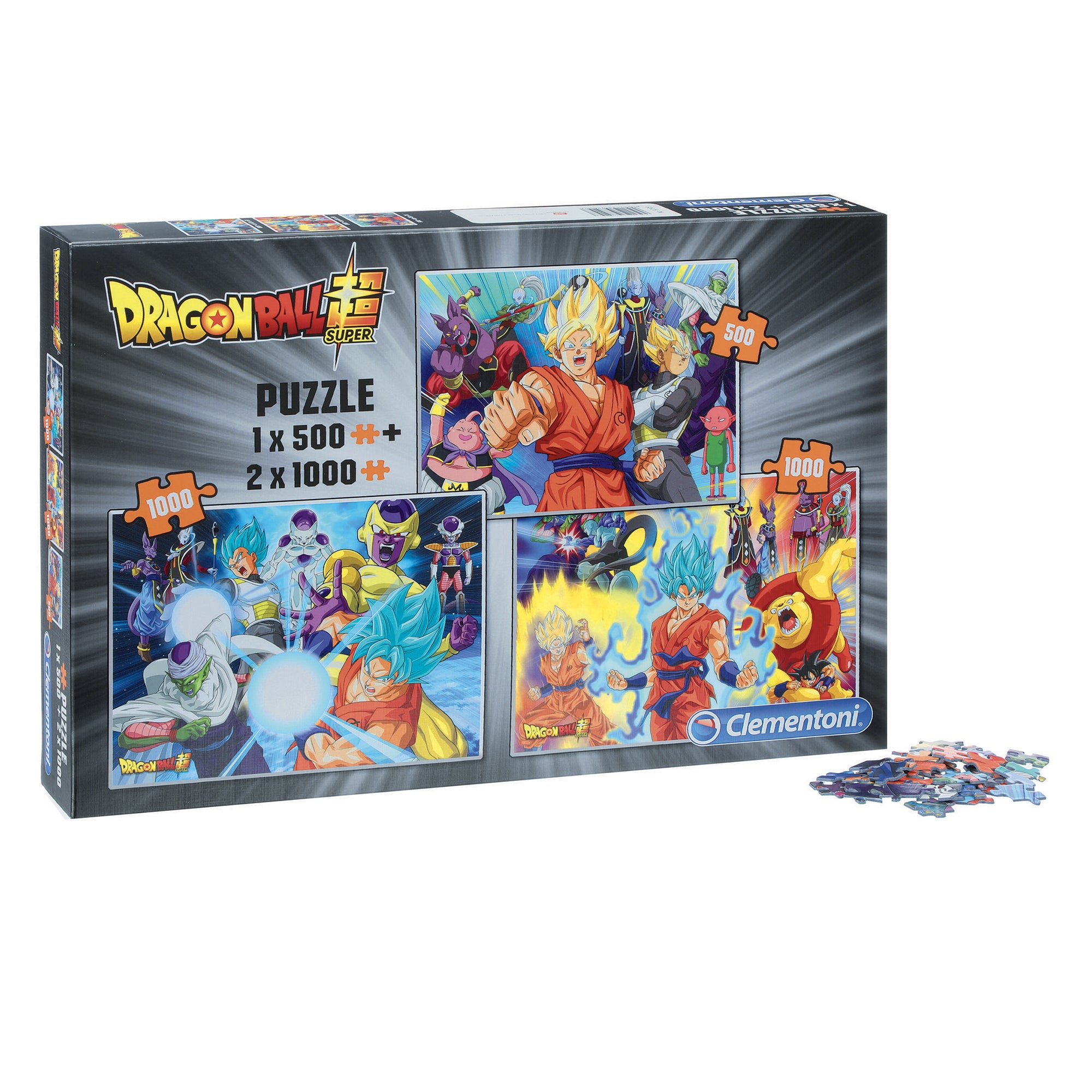 Puzzles Dragon ball1X500 + 2X1000 pièces