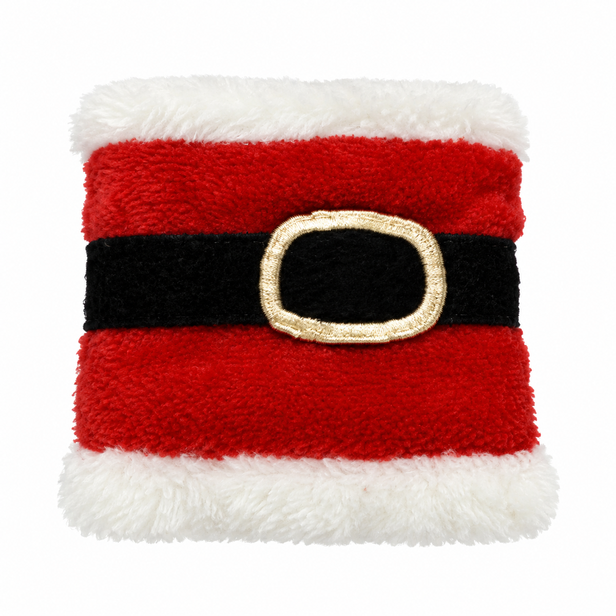 4 RONDS DE SERVIETTE MOTIF PERE NOEL 6X7 CM