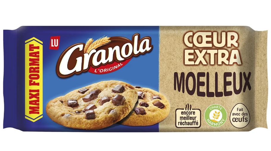 Cookies cœur extra moelleux aux pepites de chocolat maxi format
