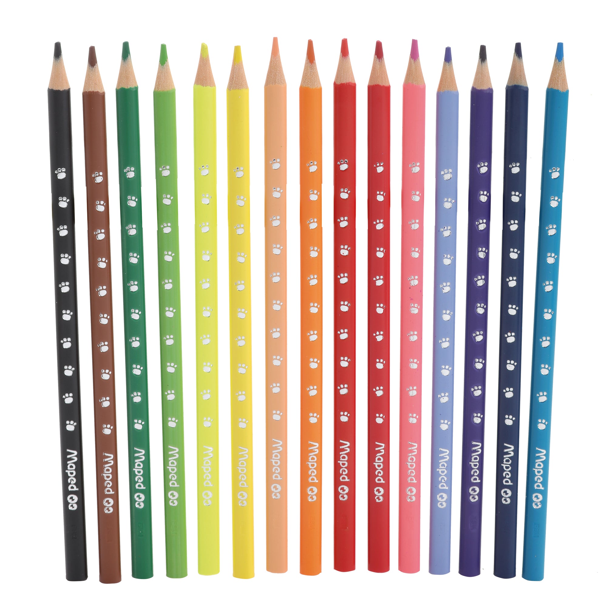 12 feutres + 15 crayons de couleur
