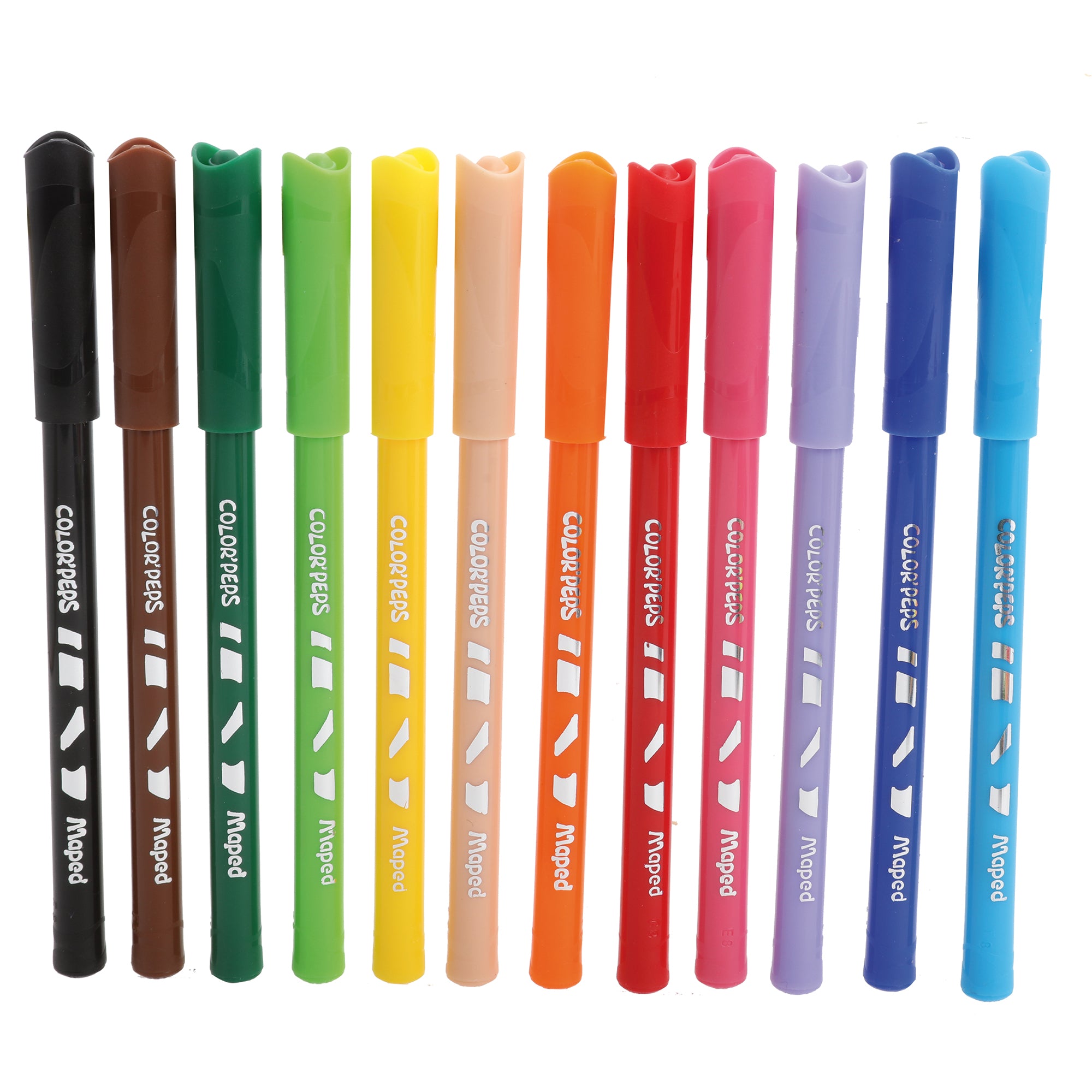 12 feutres + 15 crayons de couleur
