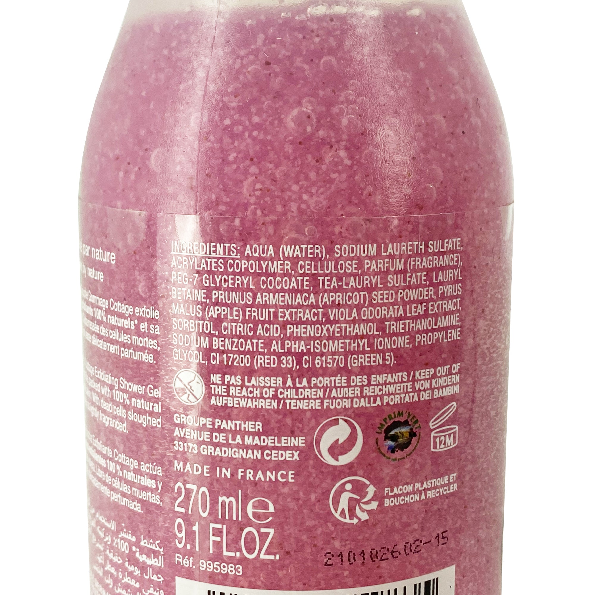 Douche gommage sucre de violette