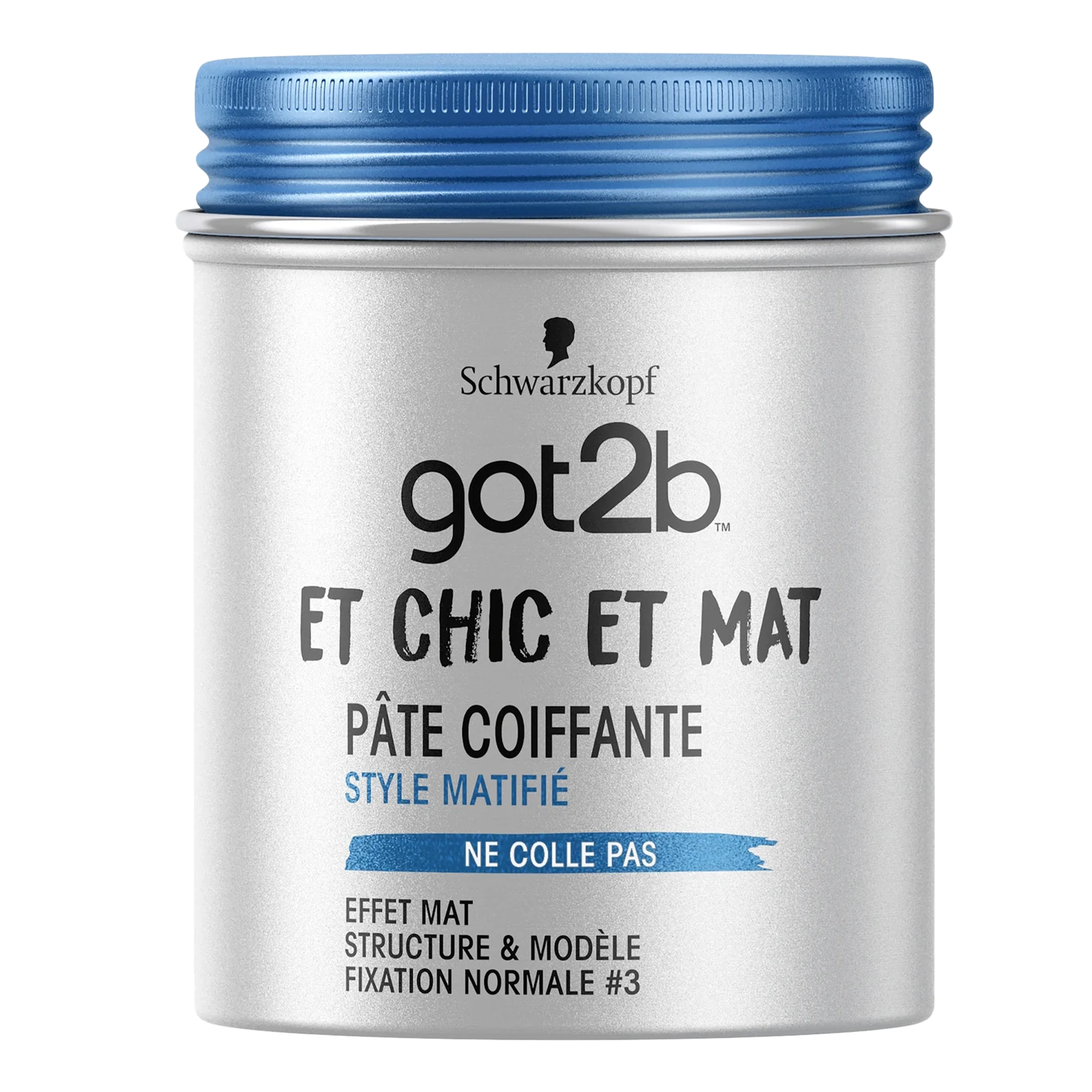 Pate coiffante matifiante chic et mat pour cheveux