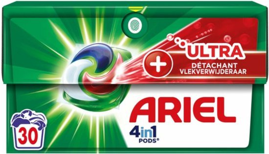 Lot de 30 capsules ultra détachant 4 en 1 Ariel