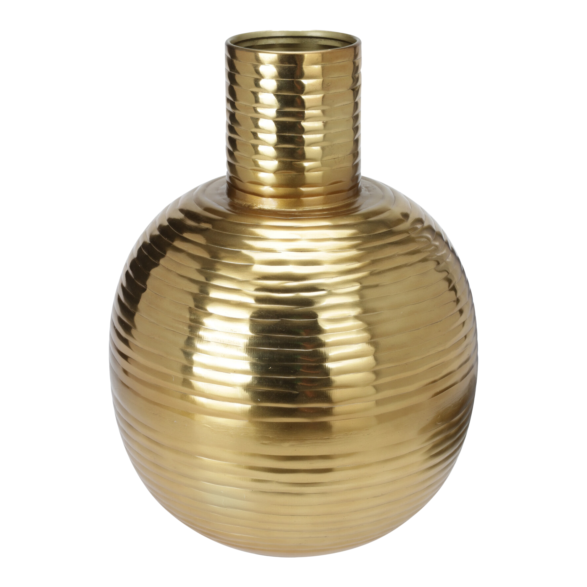 Vase en métal doré