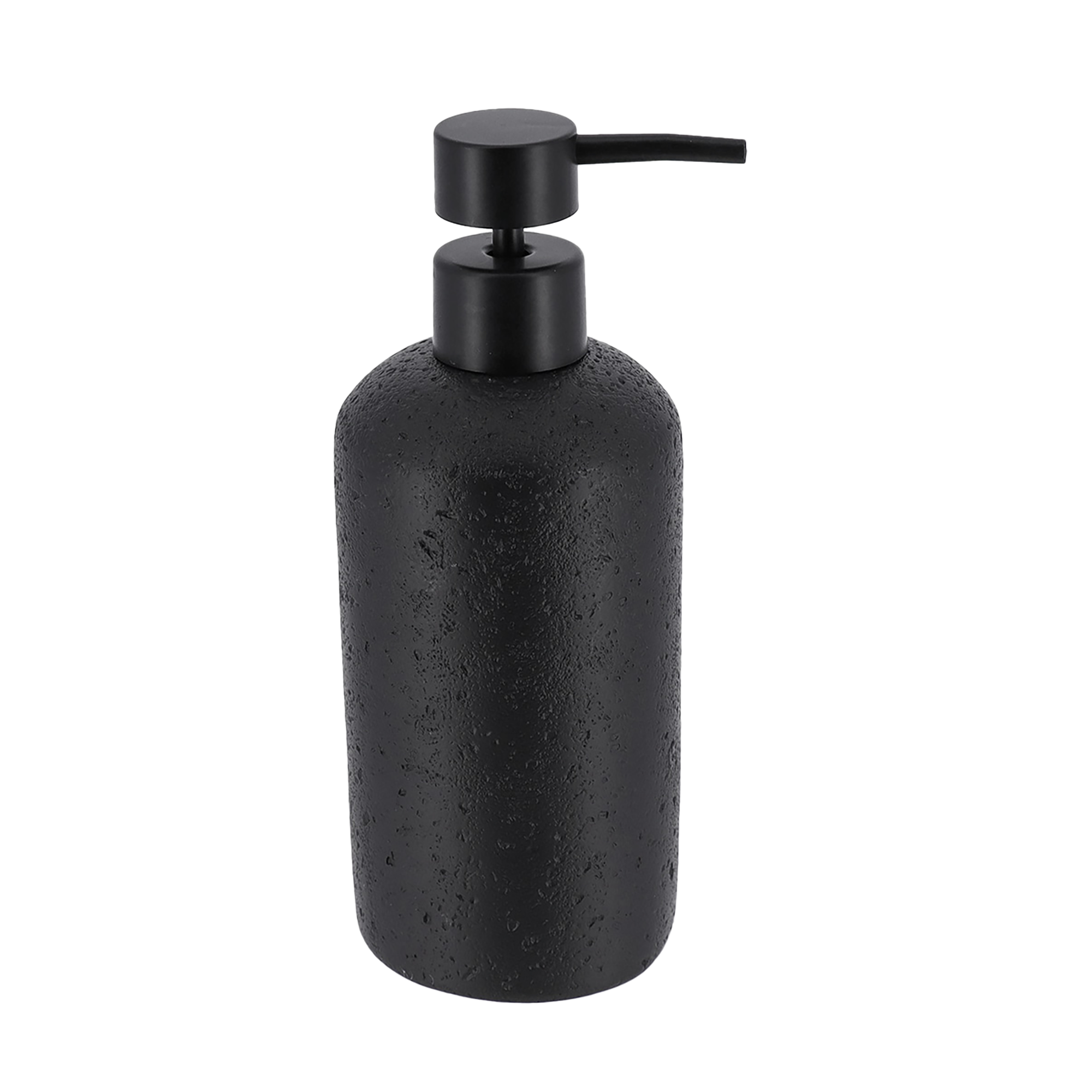 Distributeur à savon noir effet pierre